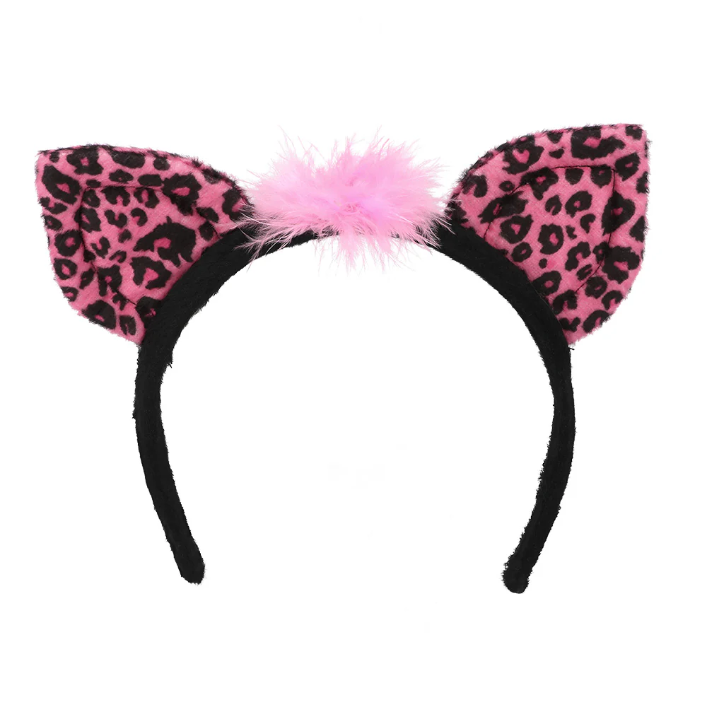 Luipaard verkleed set roze - Image 4