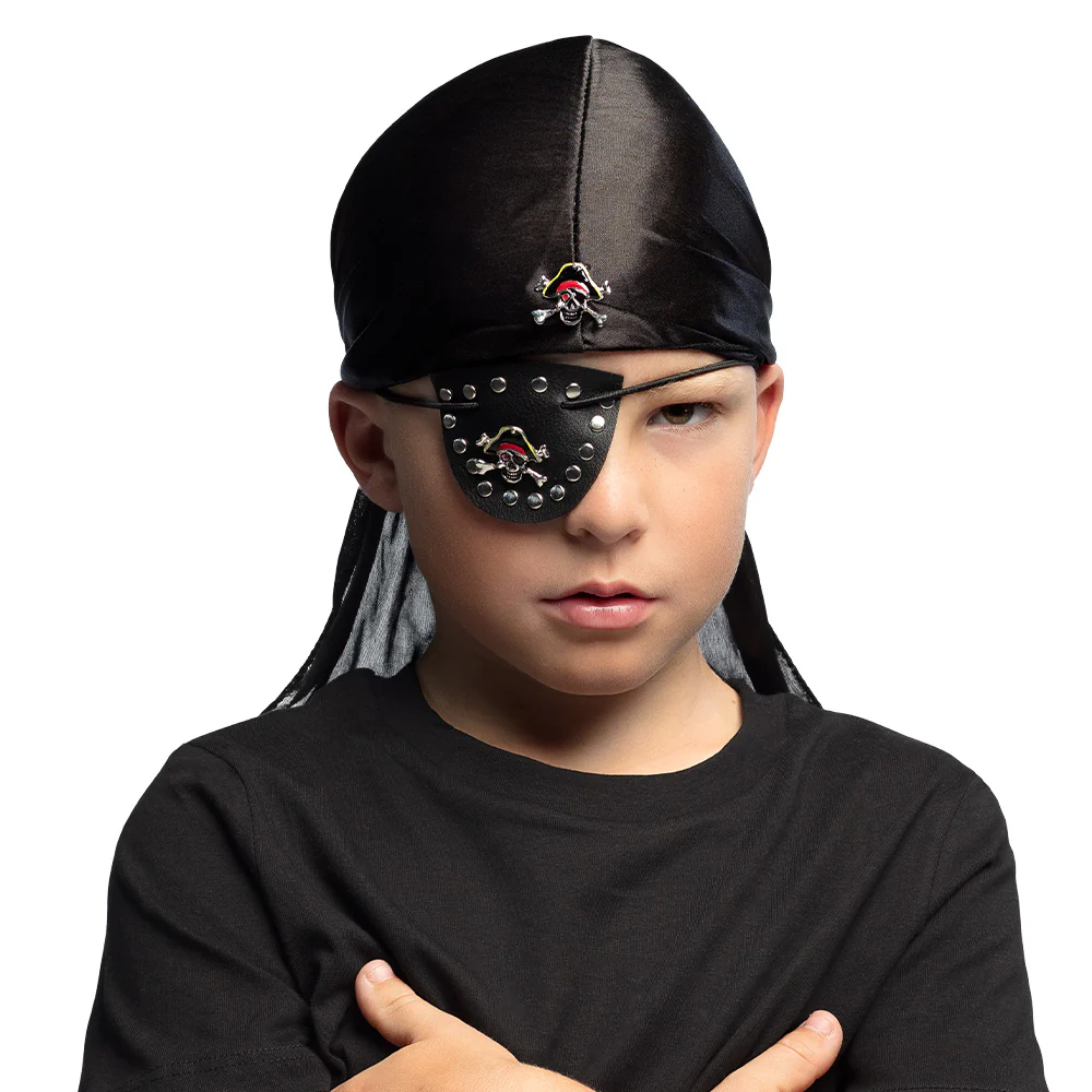 Piraten hoofddoek met ooglapje - Image 3
