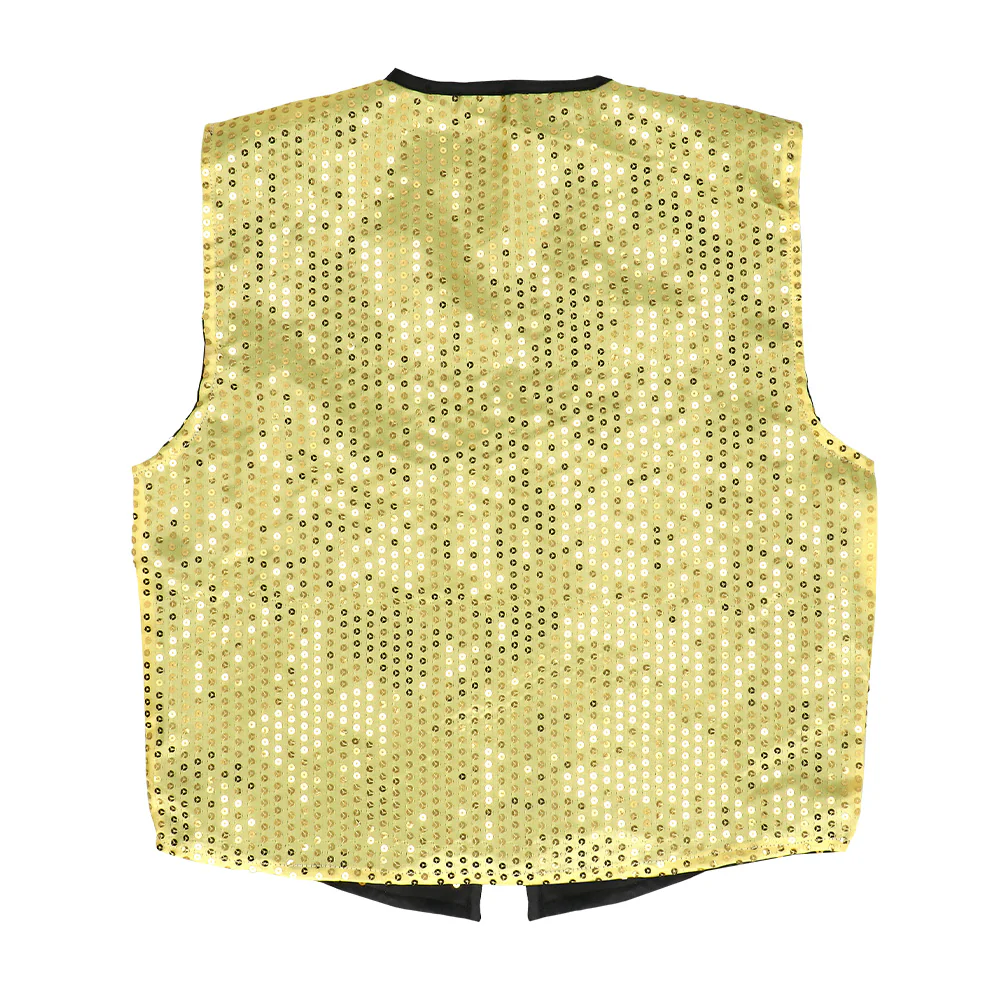 Pailletten vest met strik Set Spangles goud - Image 3