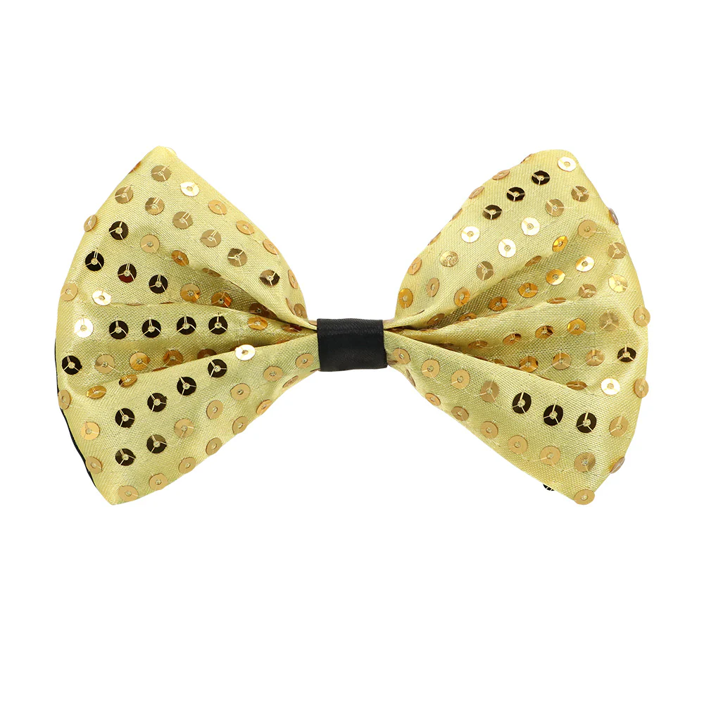 Pailletten vest met strik Set Spangles goud - Image 4