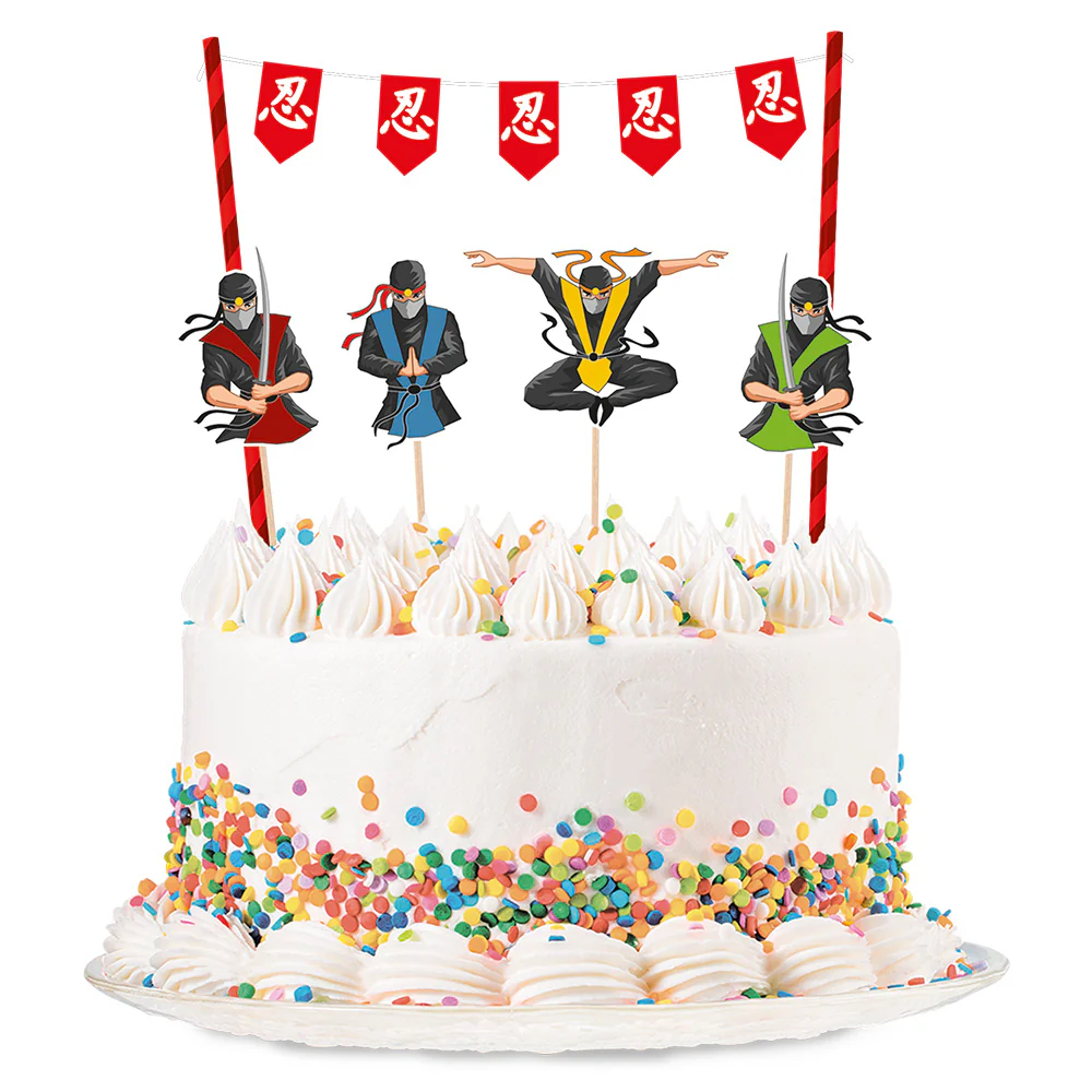 Set taartdecoratie Ninja - Image 2