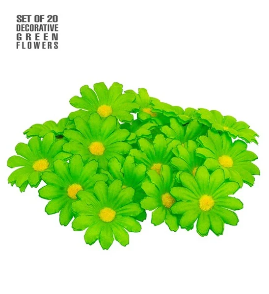 Set van 20 decoratieve groene bloemen Niels - Image 3