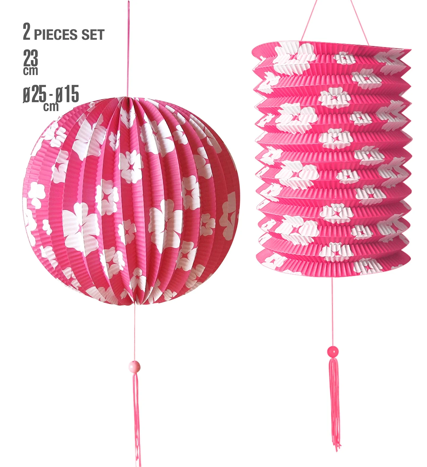 Set van roze lampionnen - Image 3
