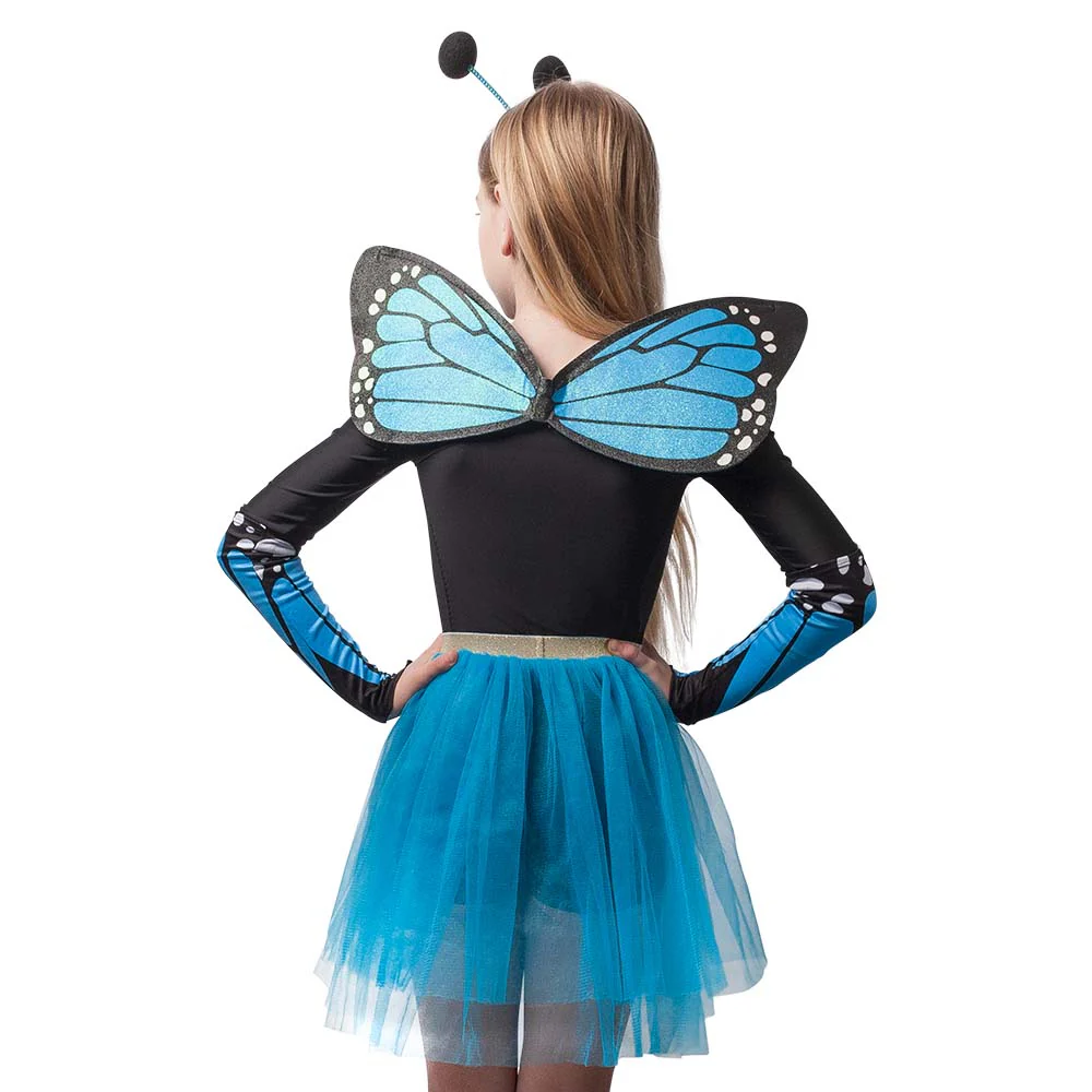 Vlinder verkleed set blauw kind - Image 5