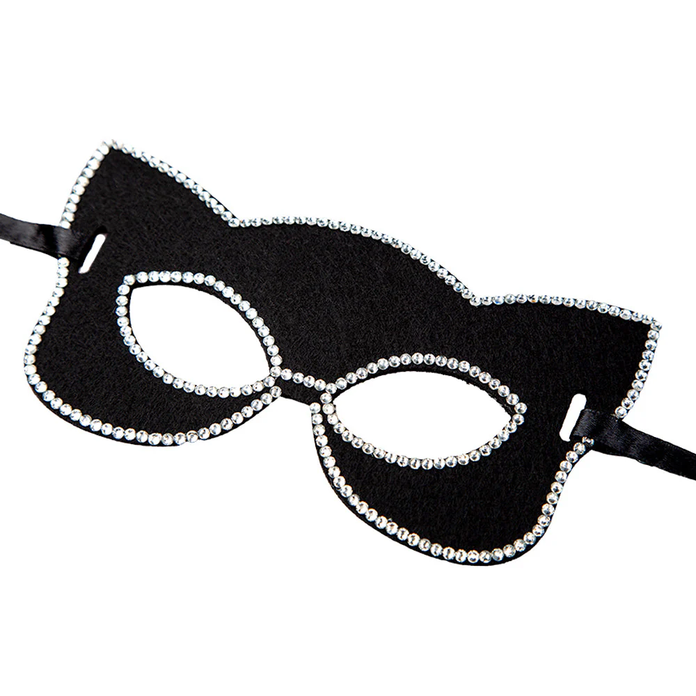Kattenmasker sexy met diamanten rand - Image 3