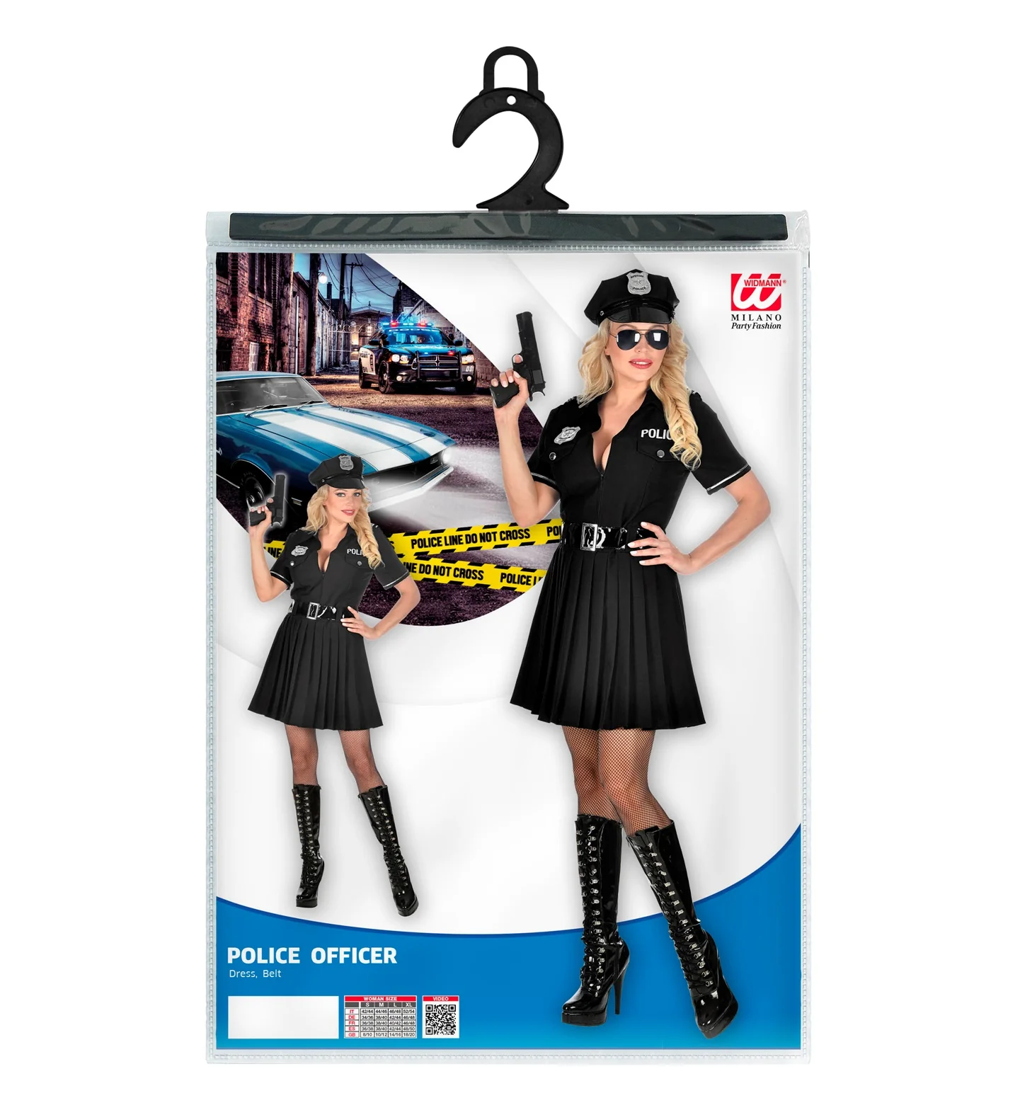 Sexy politie agente zwart - Image 5