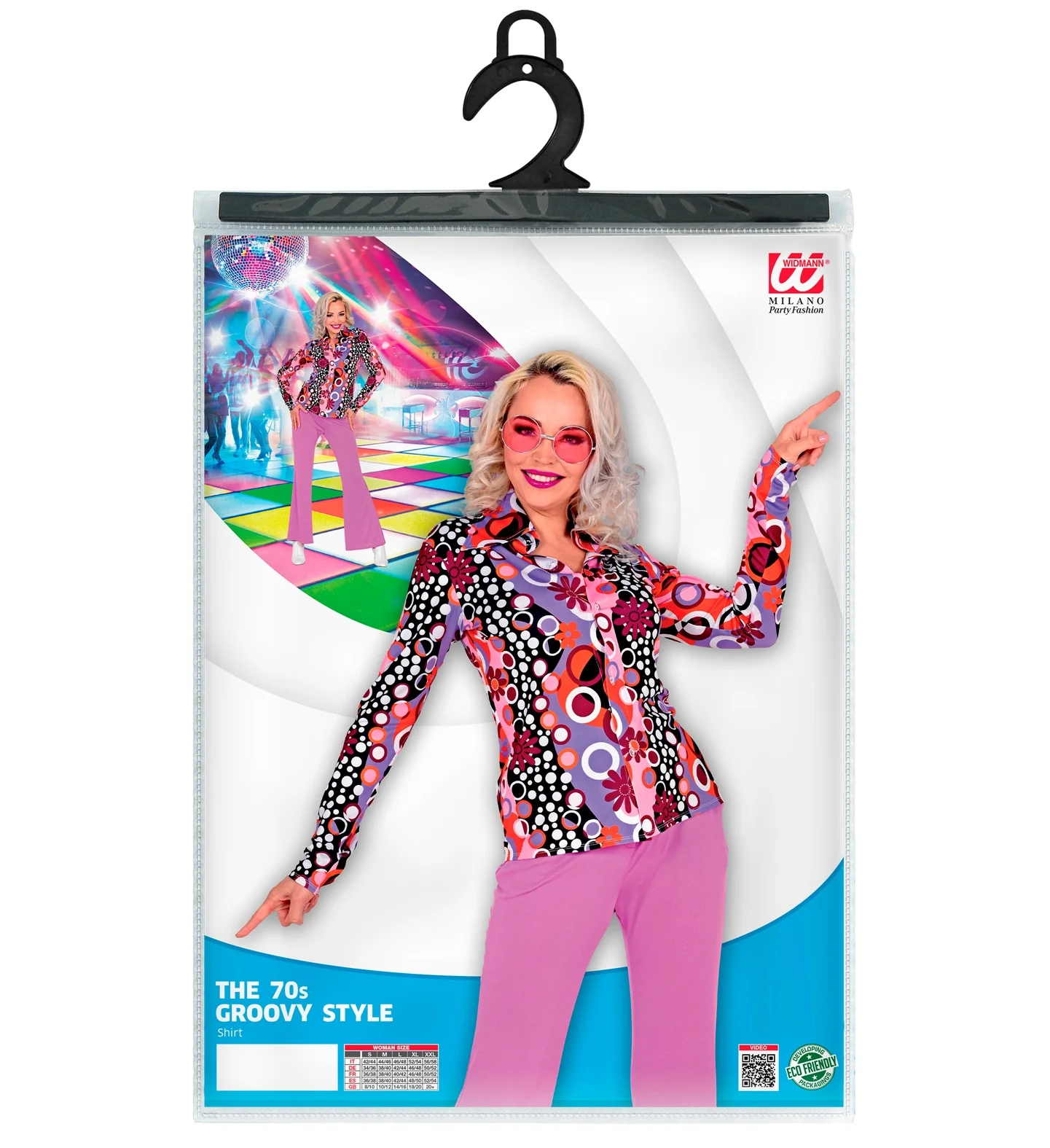 Disco shirt groovy stijl jaren 70 dames - Image 5