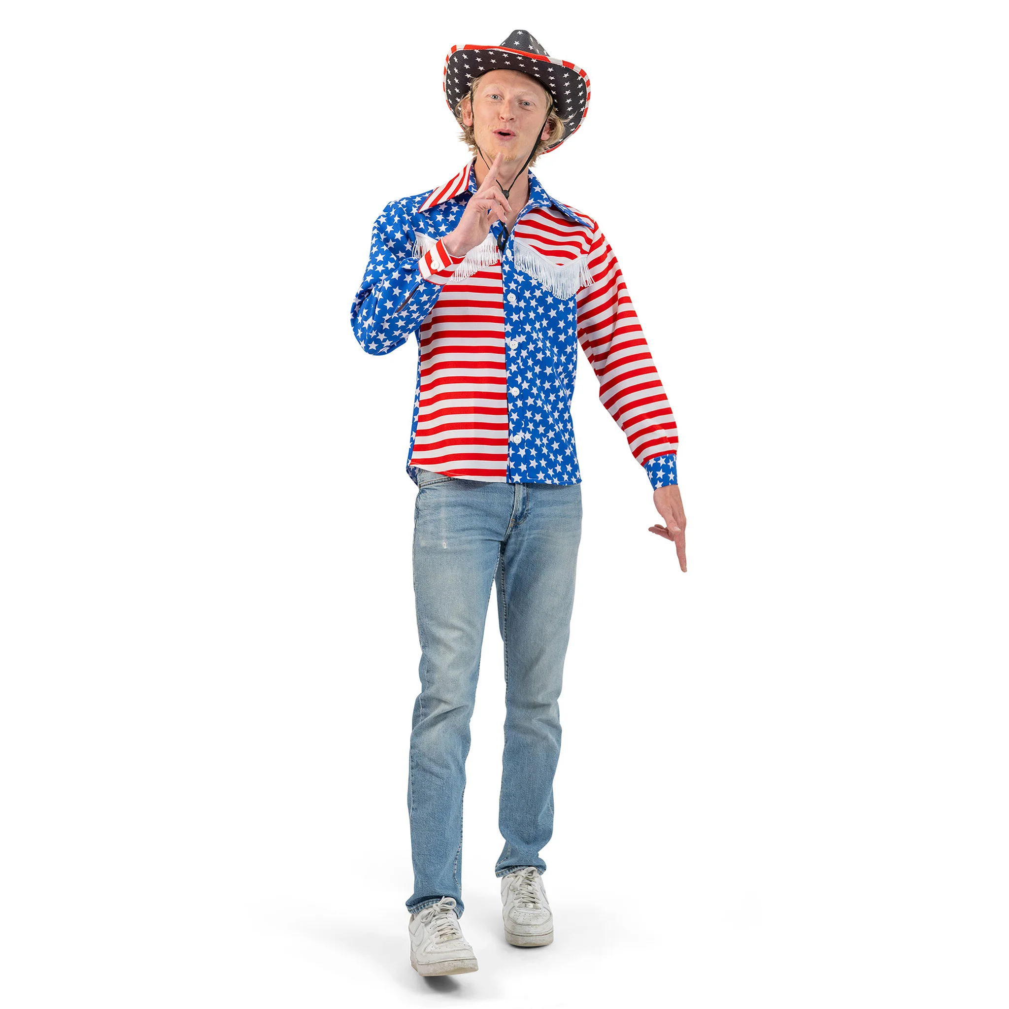 Shirt Amerika vlag heren - Image 2