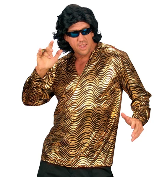 Shirt disco fever goud heren - Image 2