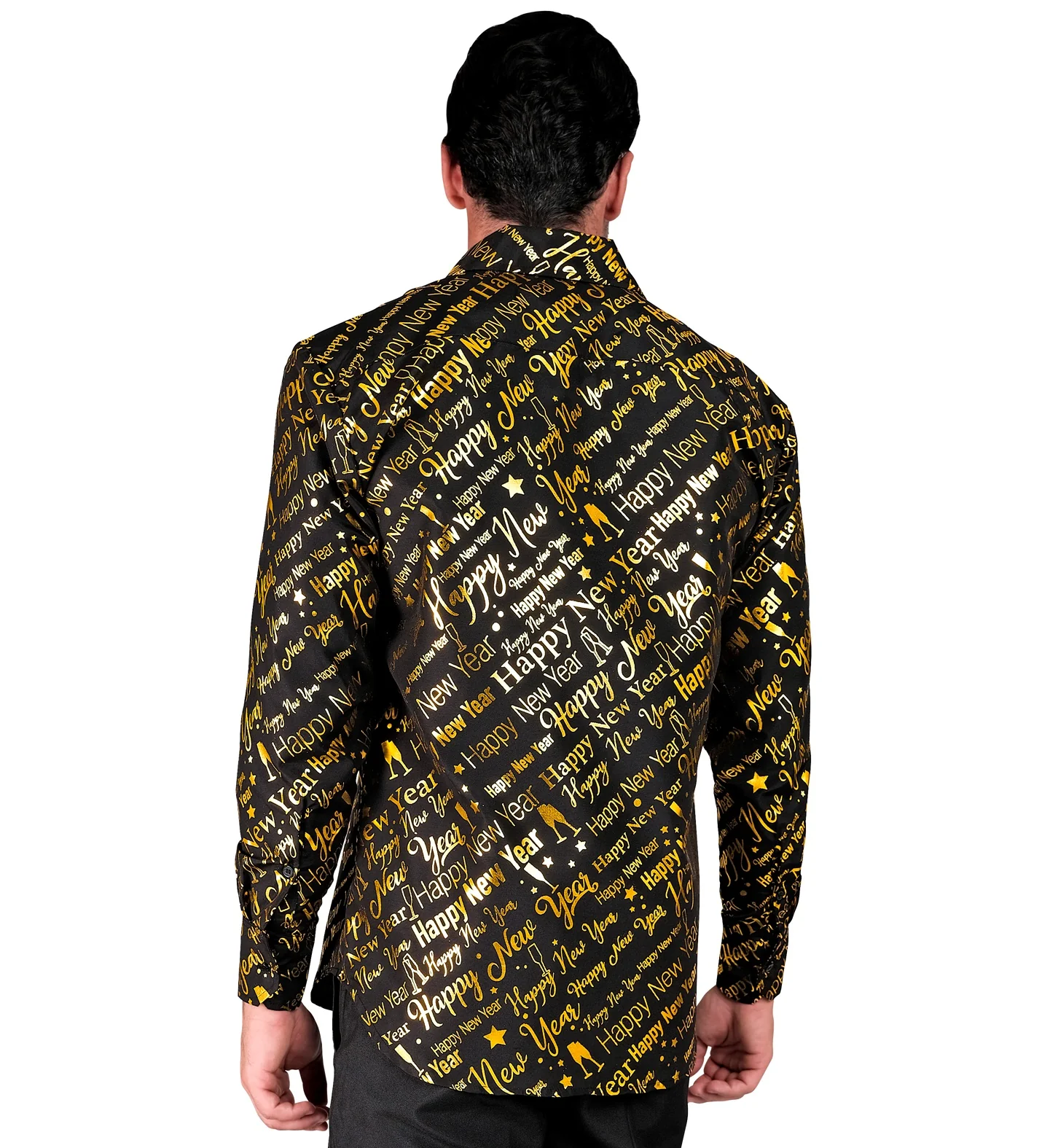 Shirt happy new year gold - Image 3