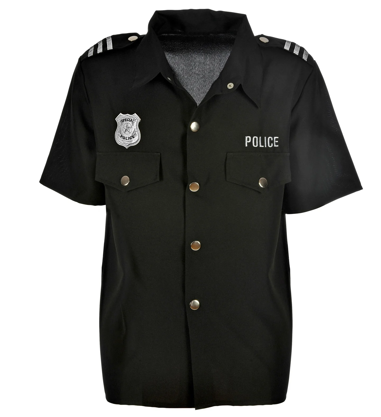 Zwart politie agent shirt - Image 5
