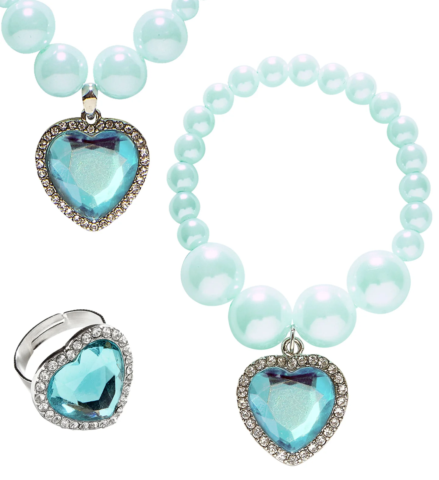 Sieraden set kinderen azuur blauw - Image 2