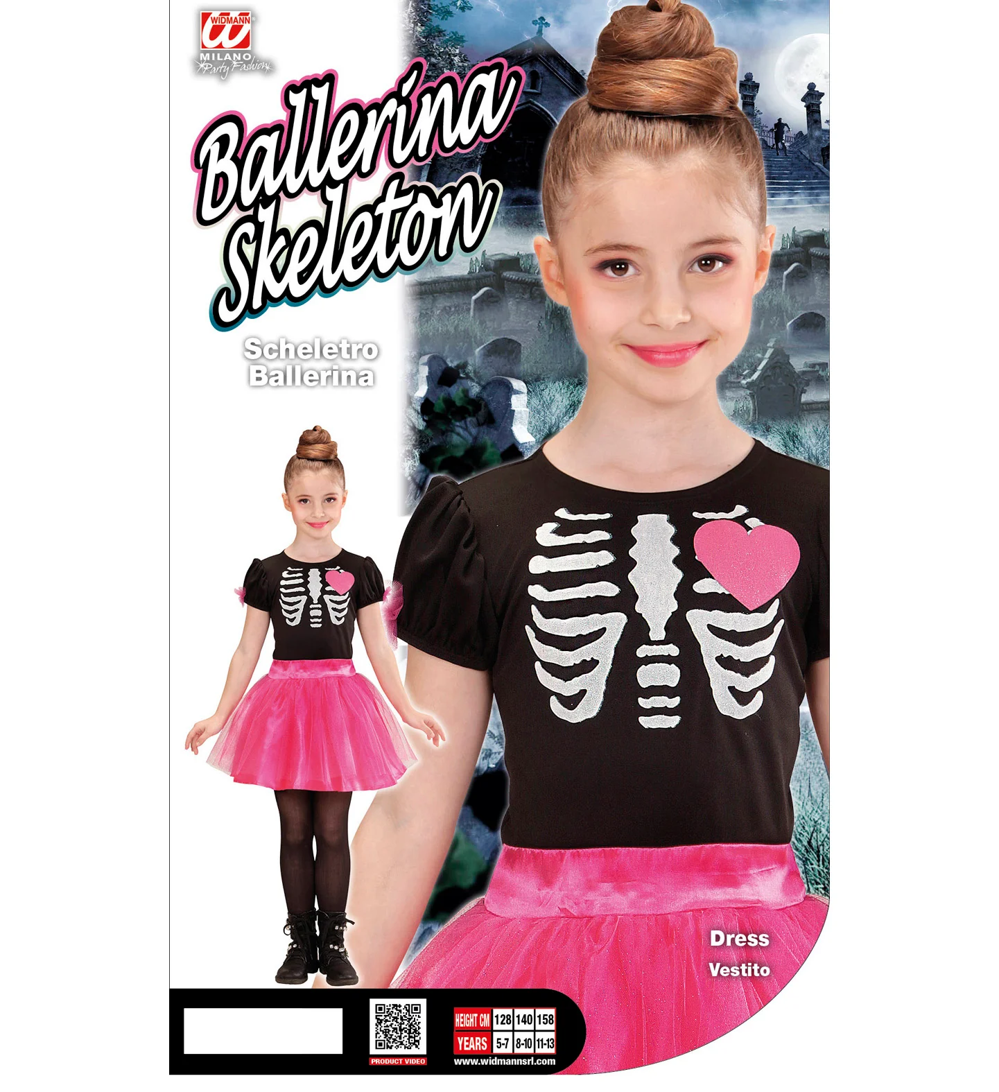 Skelet ballerina jurkje meisje - Image 3