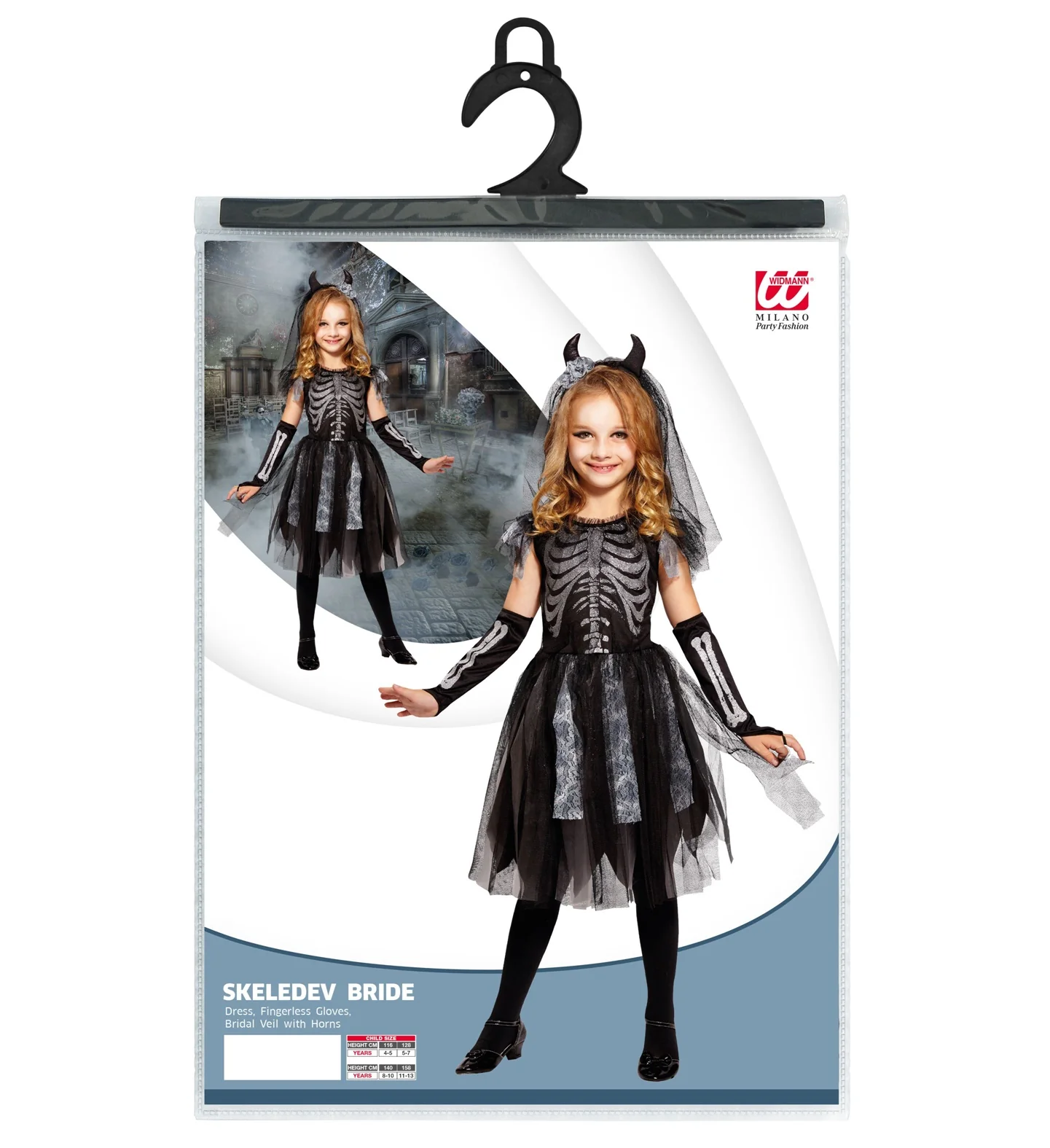 Skelet Bruid jurkje kinderen - Image 2
