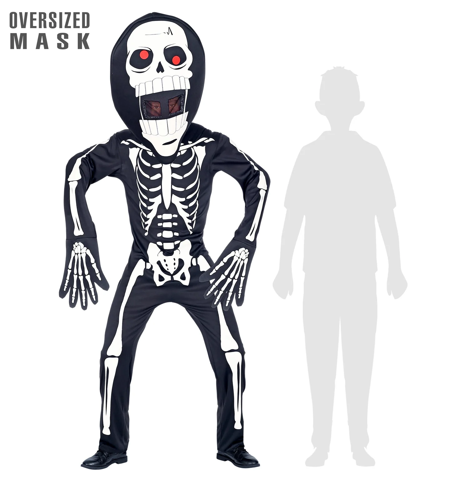 Skelet pak groot hoofd kinderen - Image 2