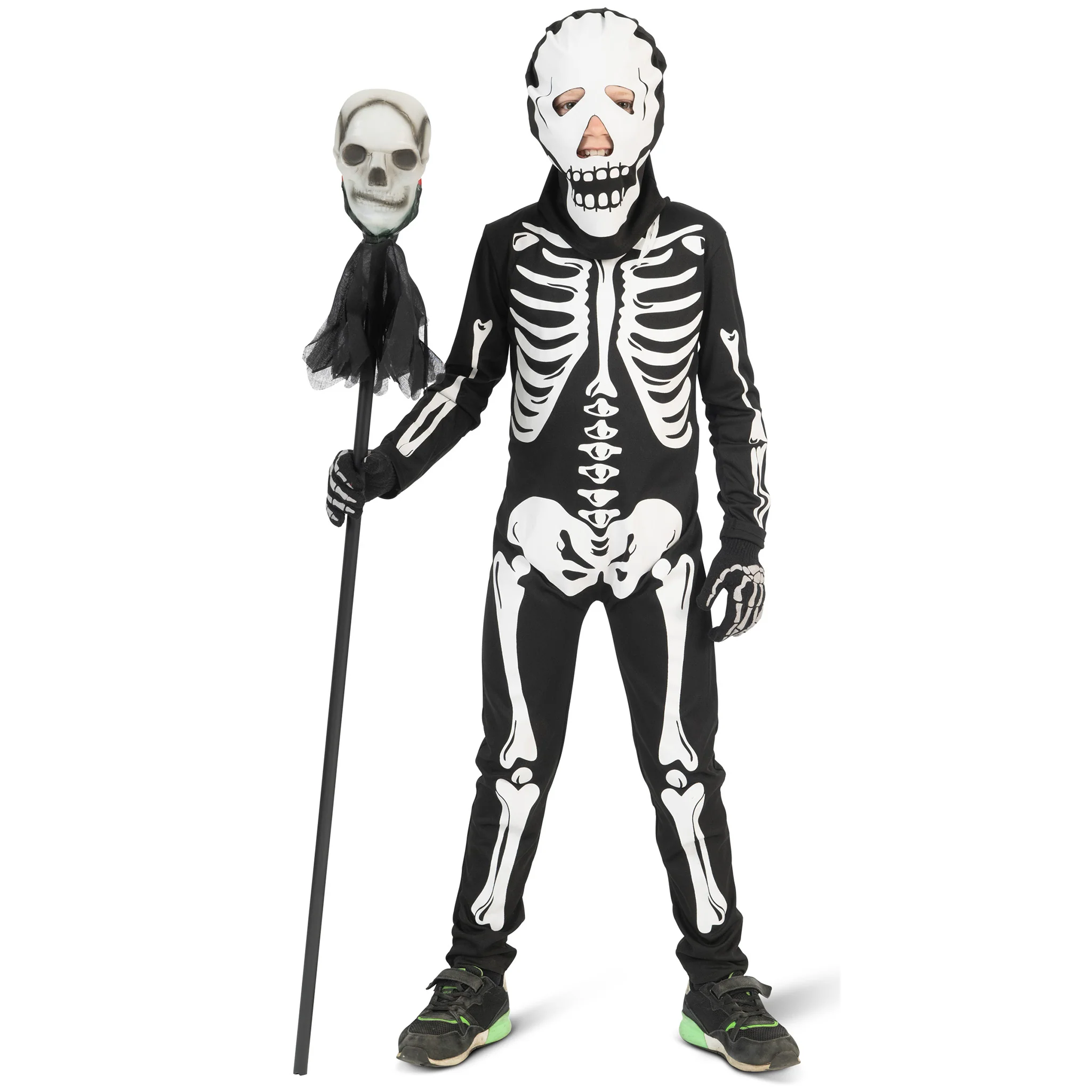 Skelet pak kinderen griezelig geraamte