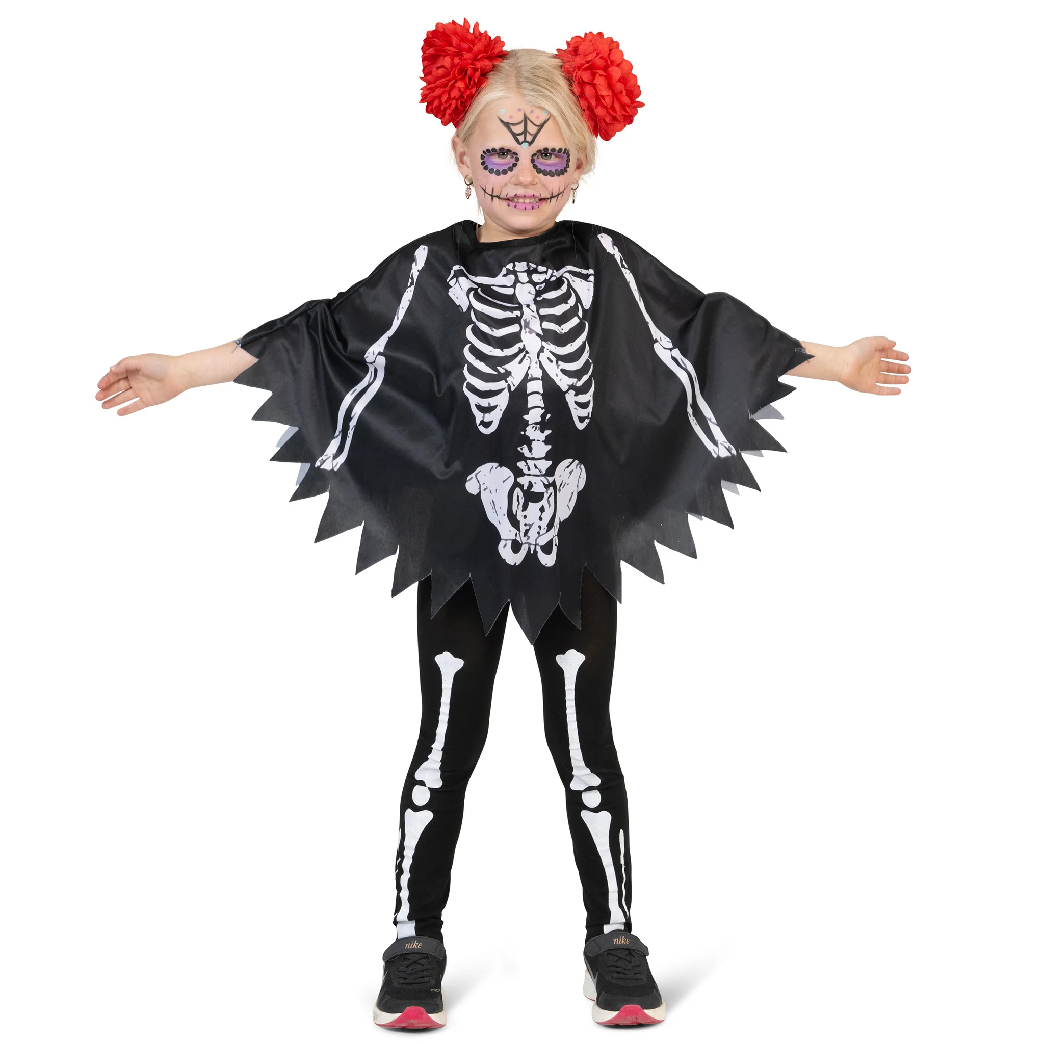 Skelet poncho kinderen - Image 2