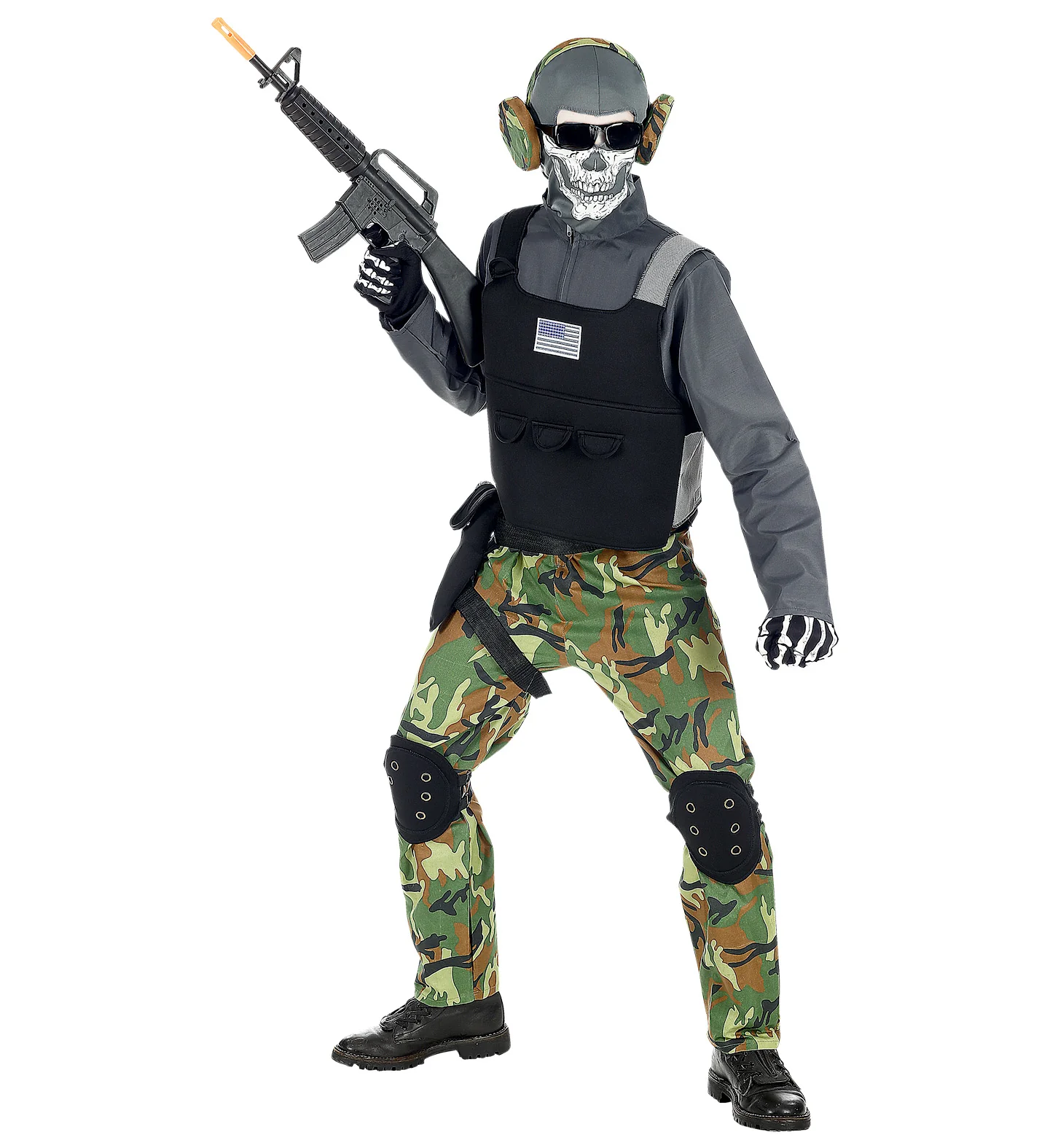 Stoer soldaten skelet pak voor kinderen - Image 2