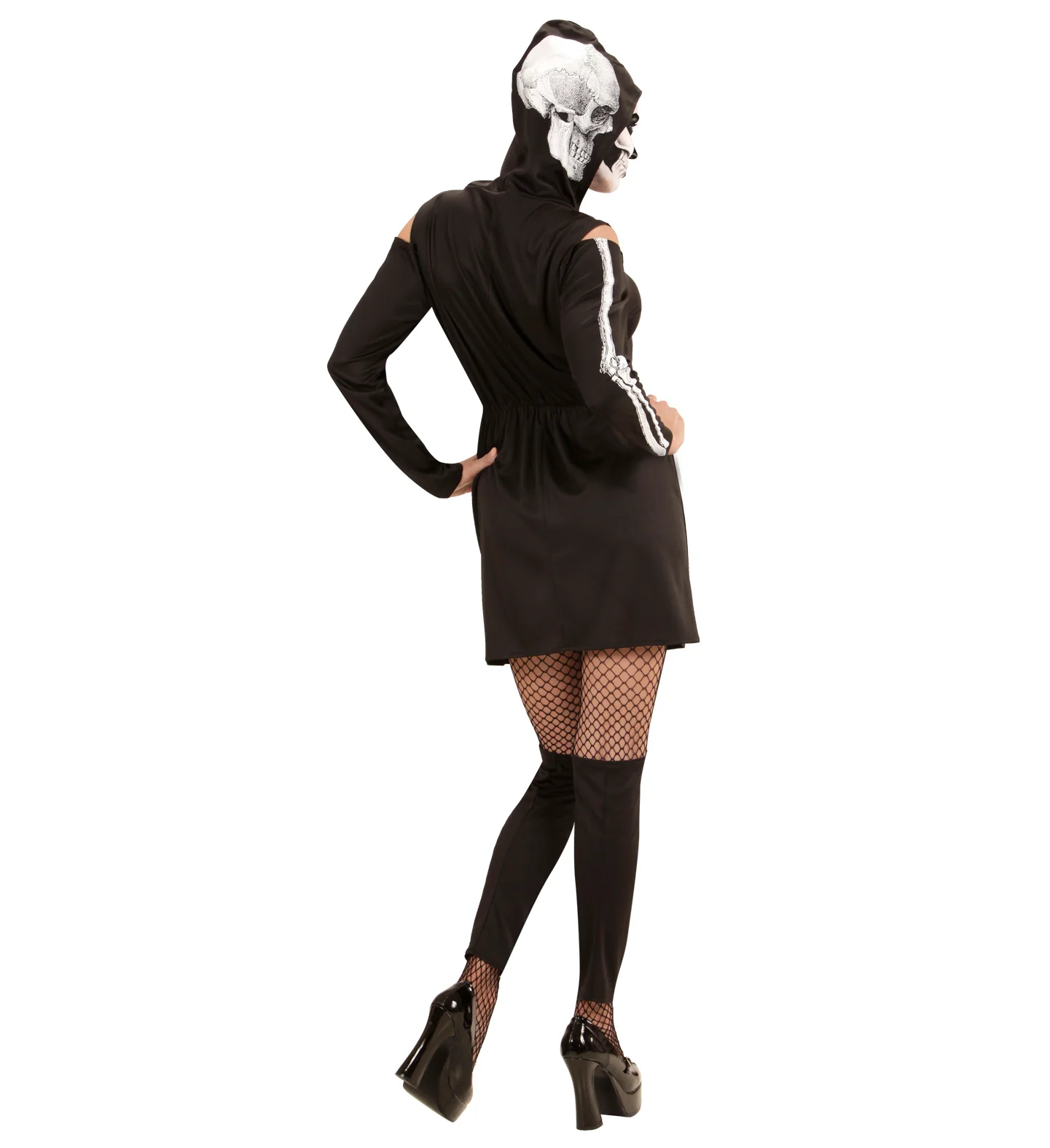 Skeletjurk met schedel voor dames - Image 2