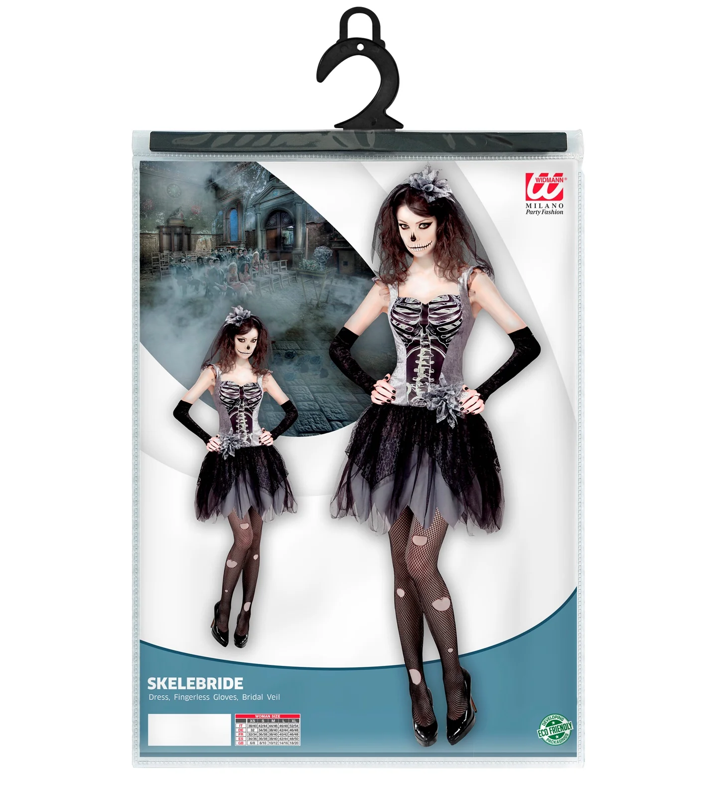 Skeletjurkje ballerina zwart - Image 2