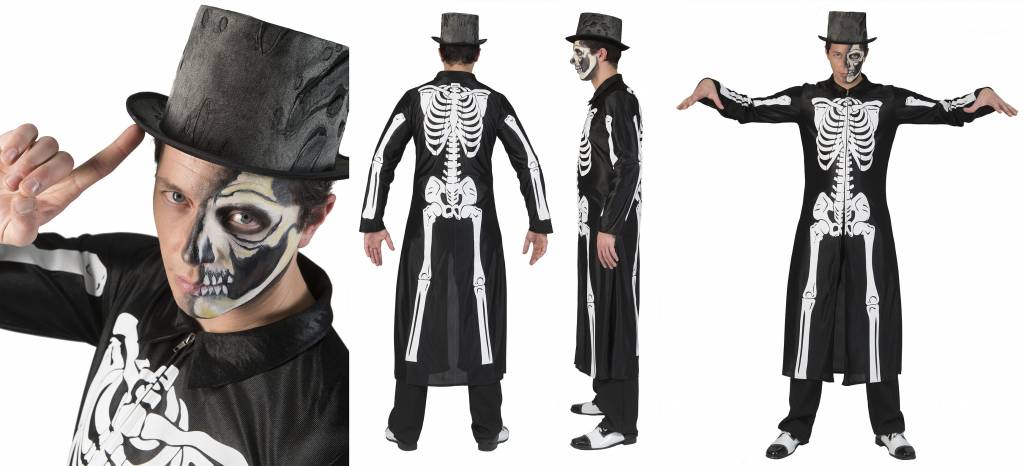 Skelet pak Halloween heren - Image 5