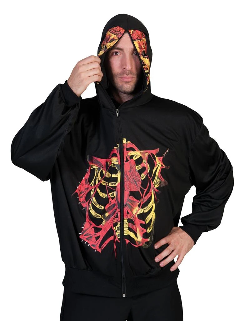 Skeleton hoodie voor Halloween - Image 2