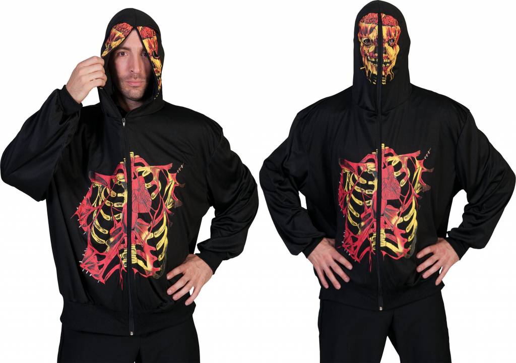 Skeleton hoodie voor Halloween - Image 3