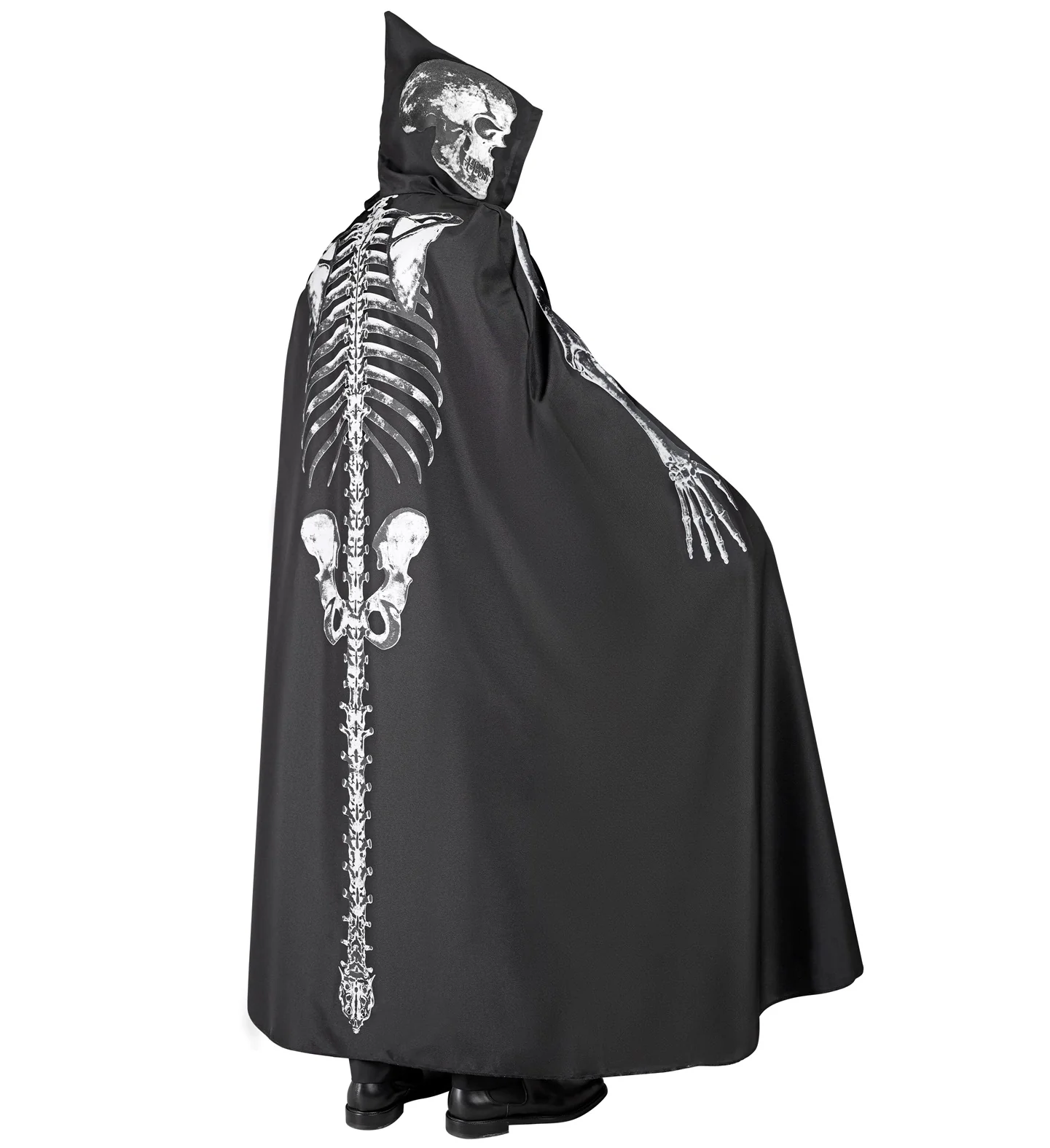 Skeleton cape met capuchon