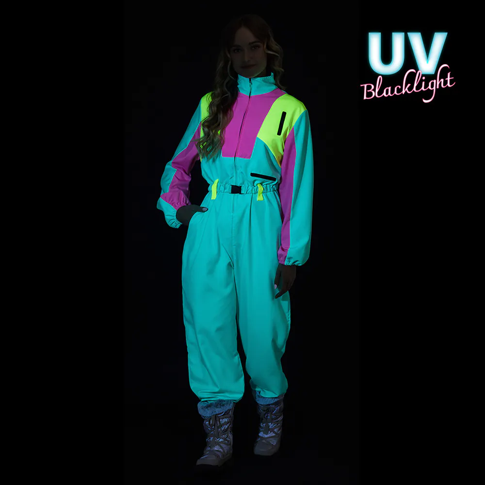 Skipak Snow Blizzard Babe - Groen Retro Skipak Dames | Jaren 80 Foute Kleding - Image 3
