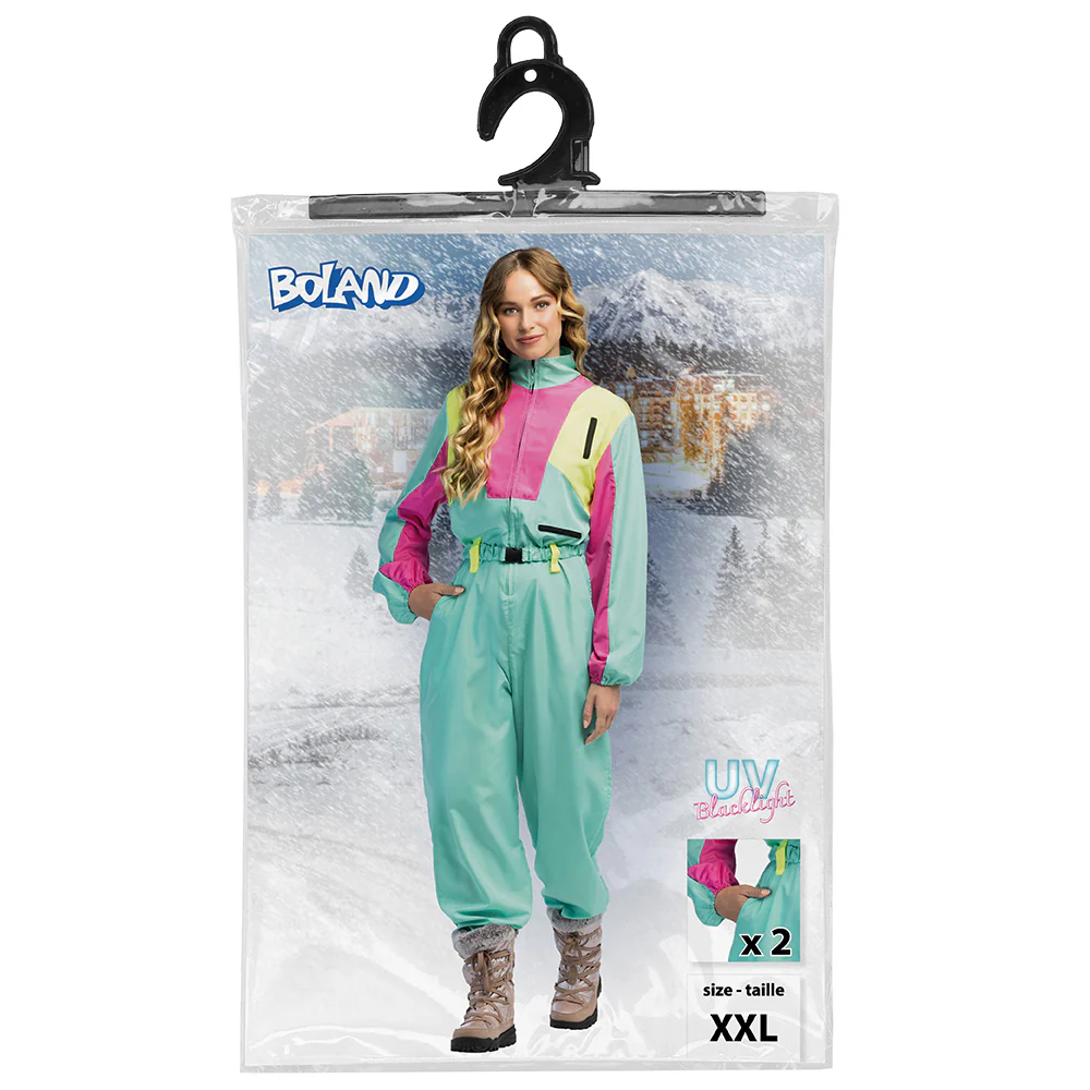 Skipak Snow Blizzard Babe - Groen Retro Skipak Dames | Jaren 80 Foute Kleding - Image 6