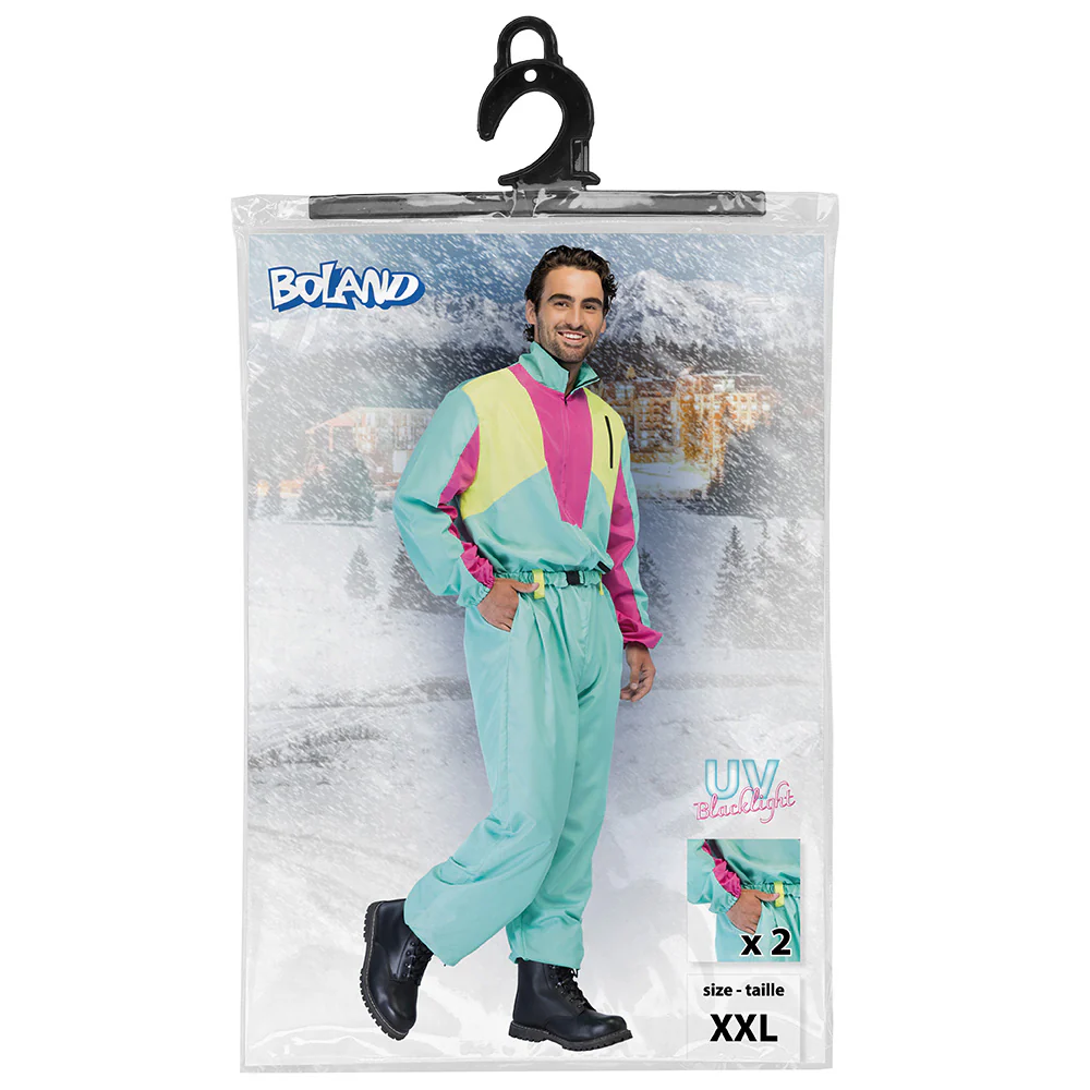 Skipak Snow Blizzard Dude - Groen Retro Skipak Heren | Jaren 80 Foute Kleding - Image 7