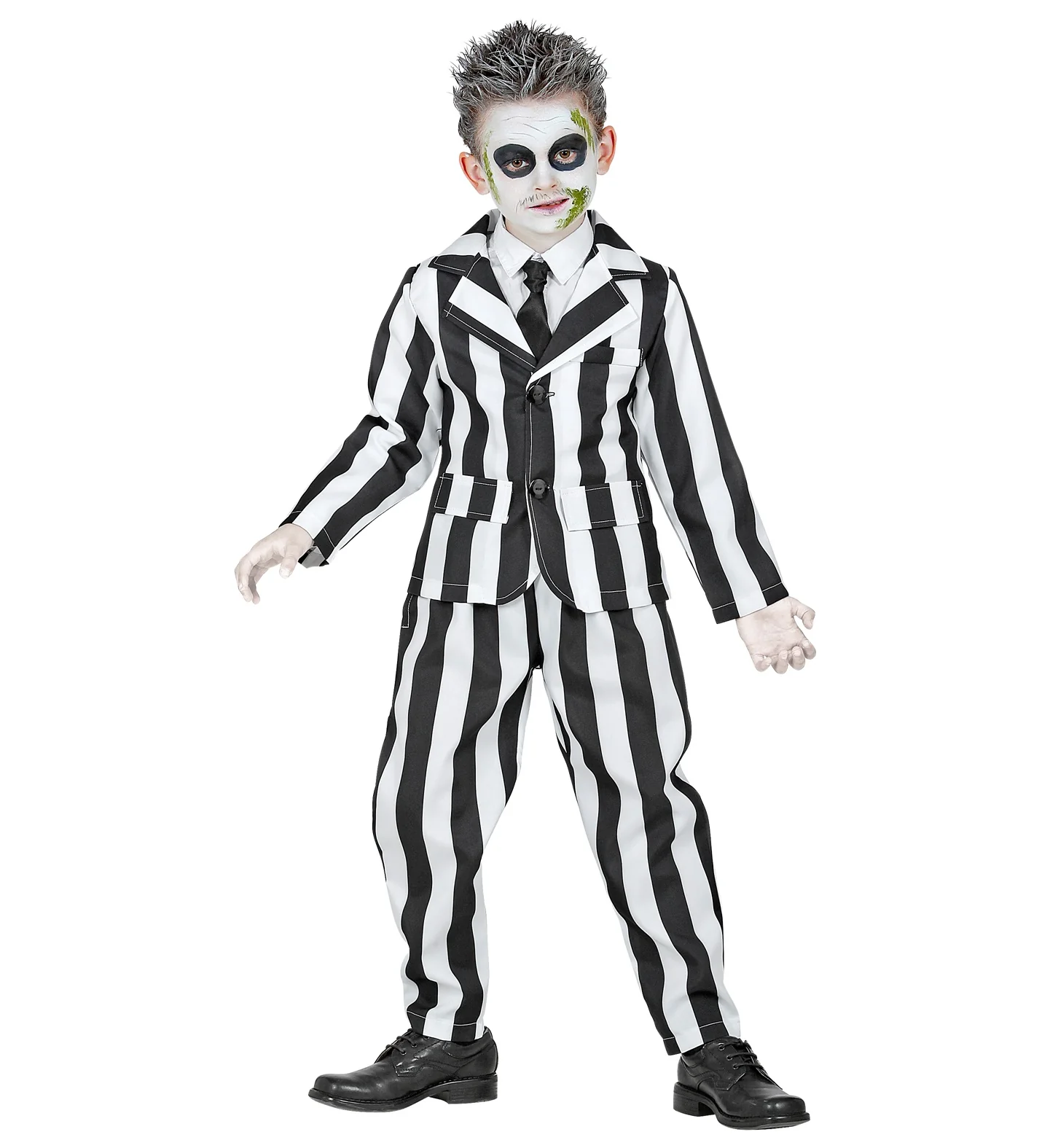 Zwart wit gestreept kostuum kinderen - Image 2