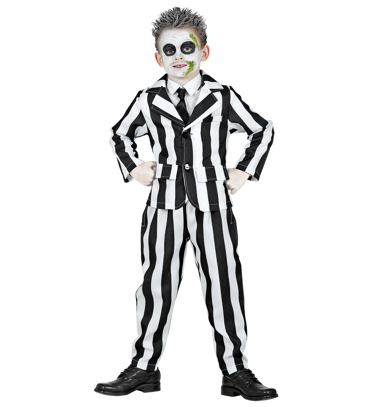 Zwart wit gestreept kostuum kinderen - Image 3
