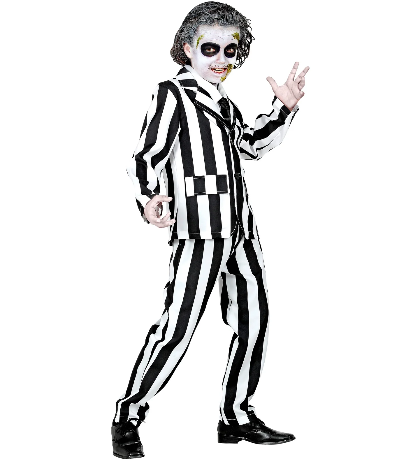 Zwart wit gestreept kostuum kinderen - Image 4