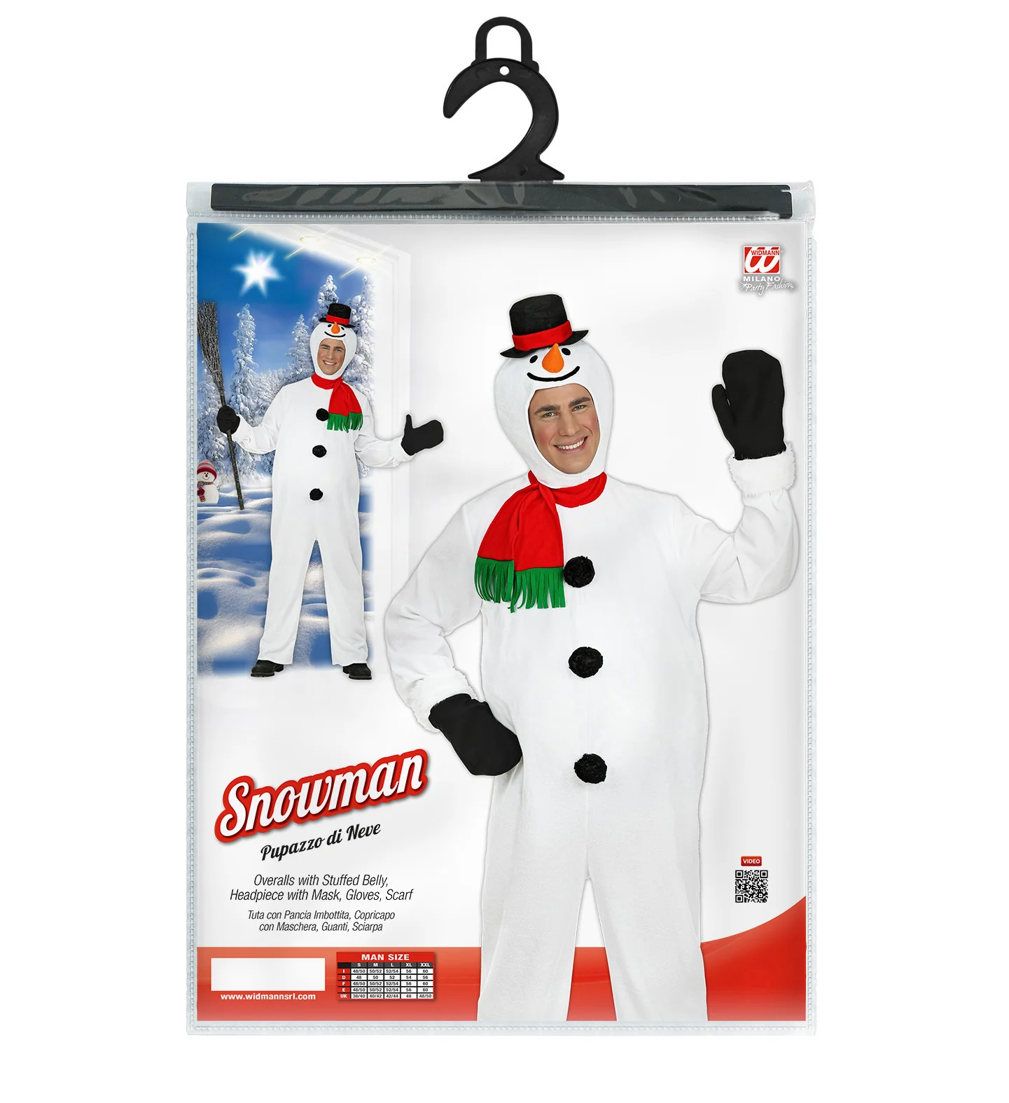 Sneeuwpop jumpsuit volwassenen - Image 4