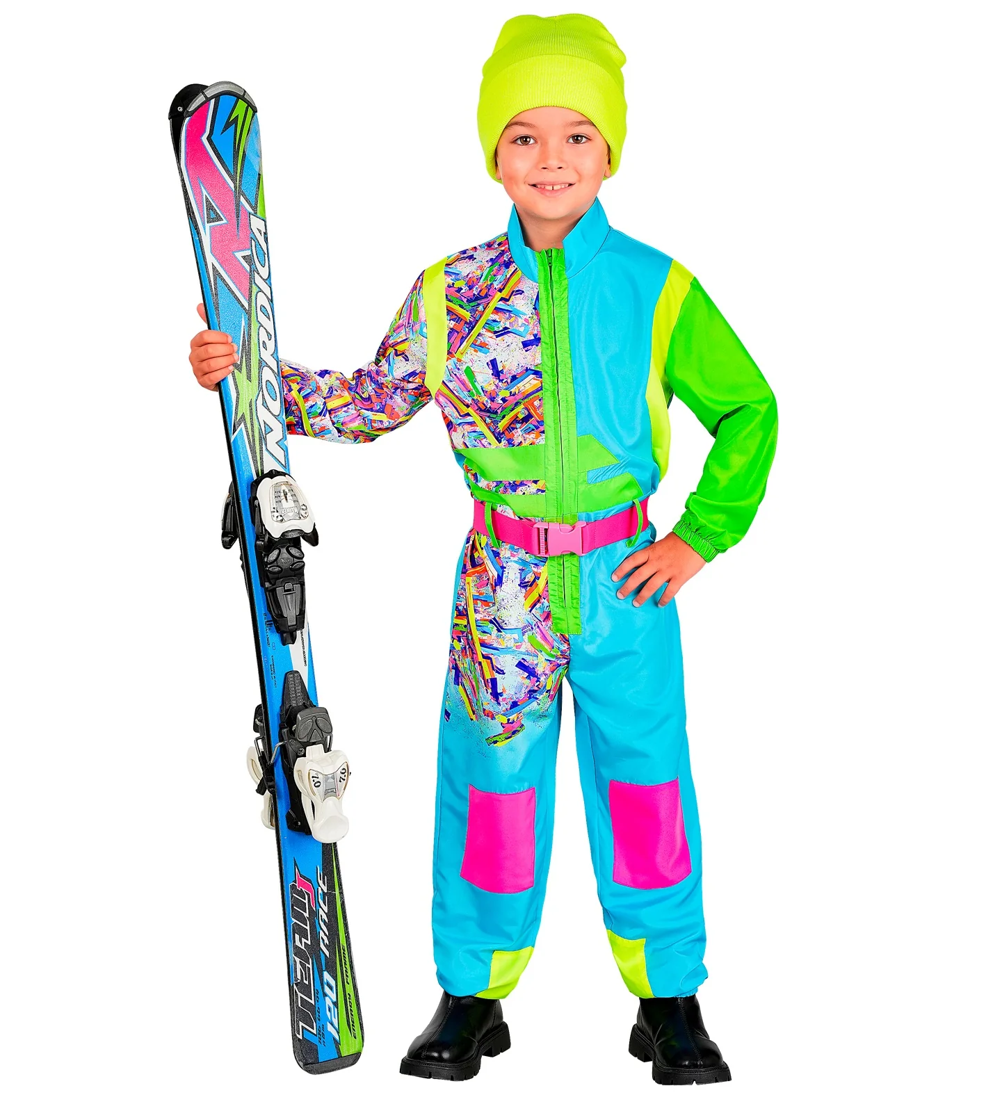 Snowboarder pak azuur-groen kinderen - Image 3