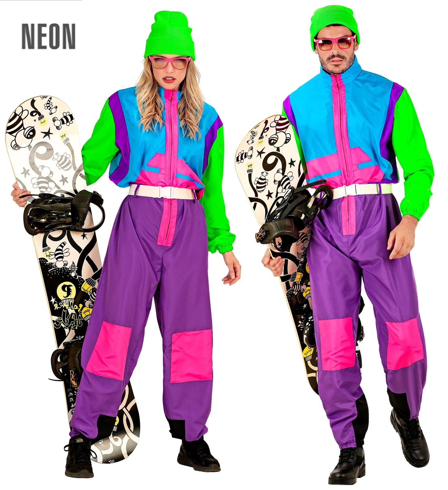 Retro snowboarder kostuum Otto - Image 3