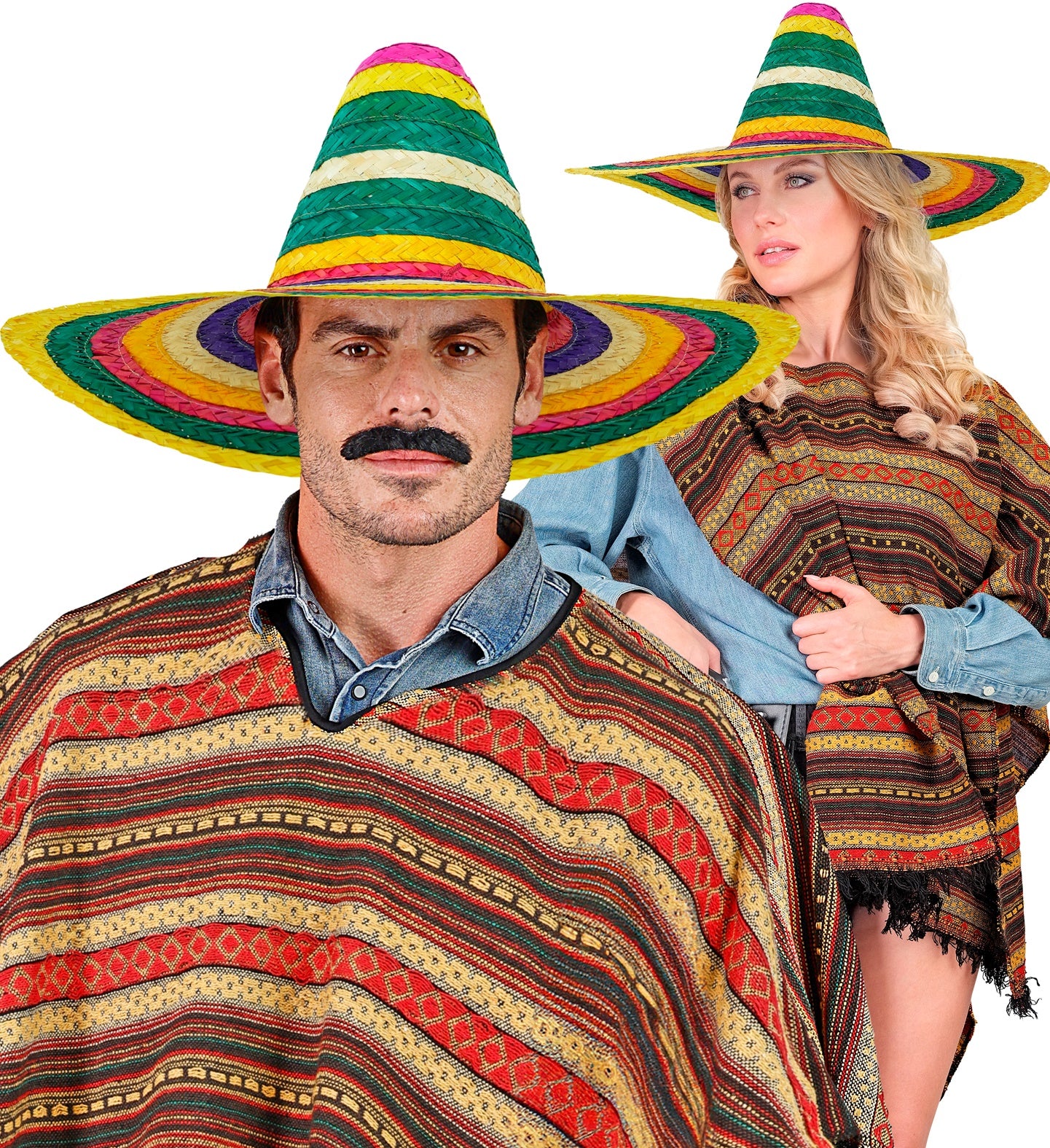 Sombrero 50cm veelkleurig Hannie - Image 4