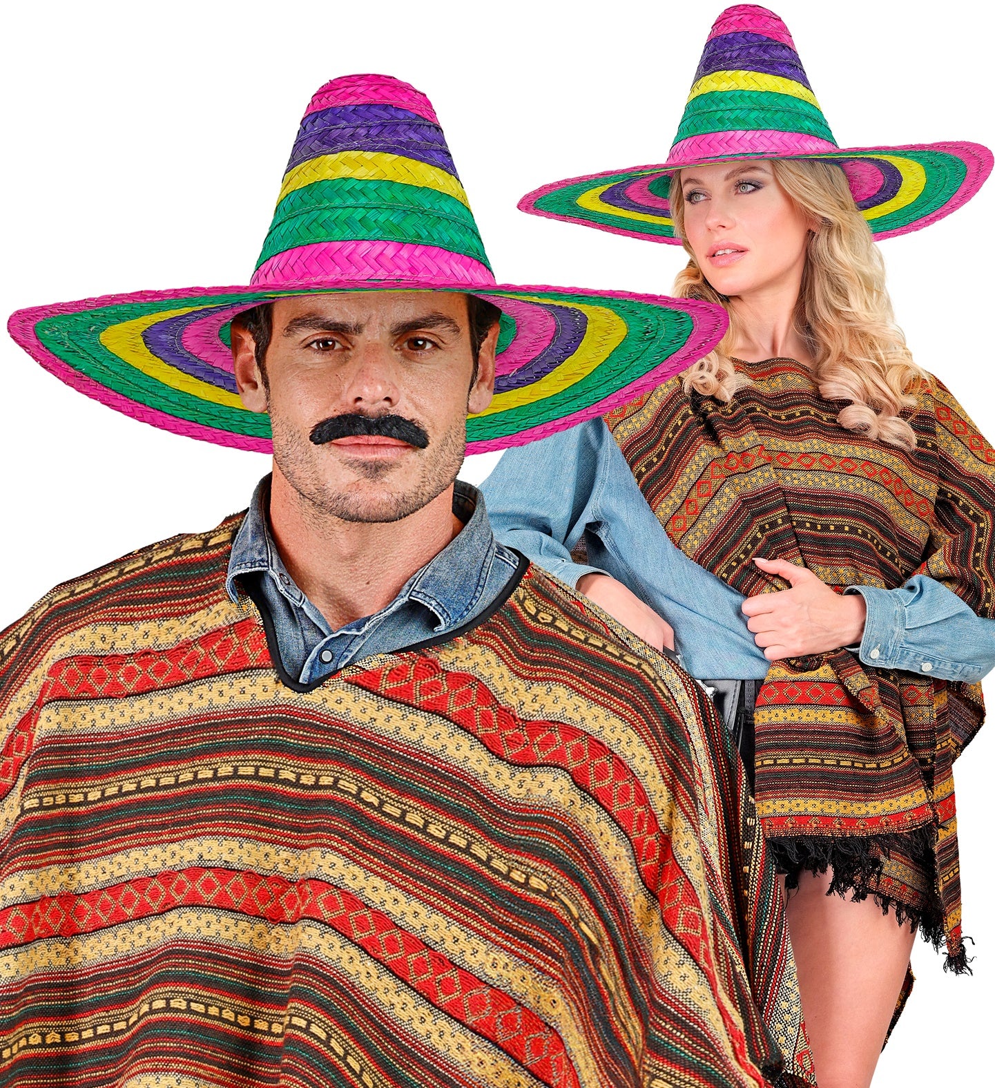 Sombrero 50cm veelkleurig Annie - Image 4
