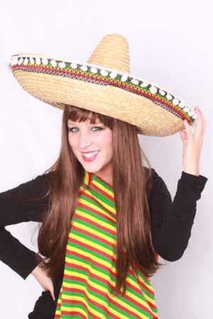 Sombrero luxe 45 cm met balletjes - Image 2