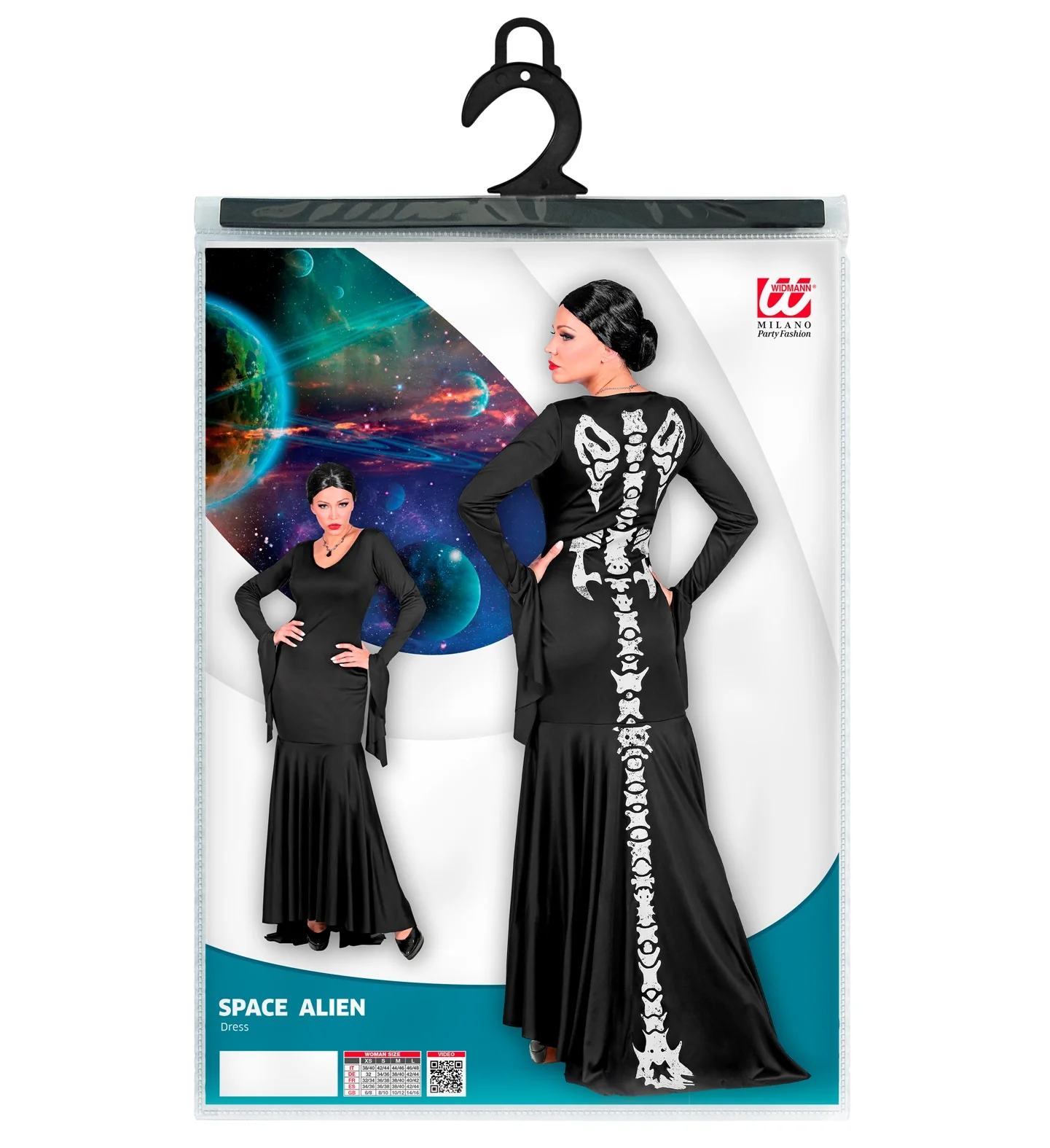 Skelet jurk voor dames lang - Image 5