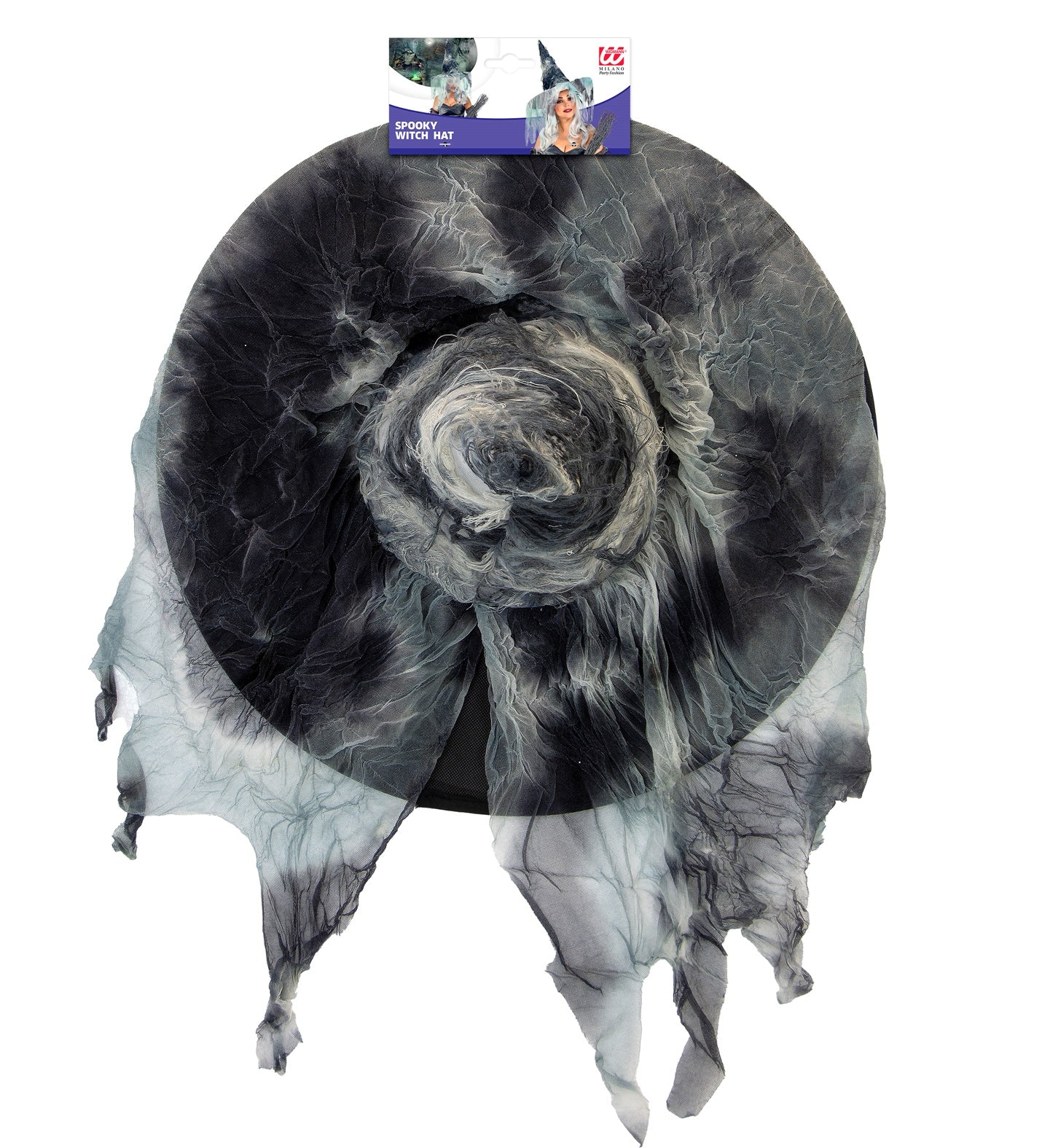Spookachtige heksenhoed met enge slierten - Image 4