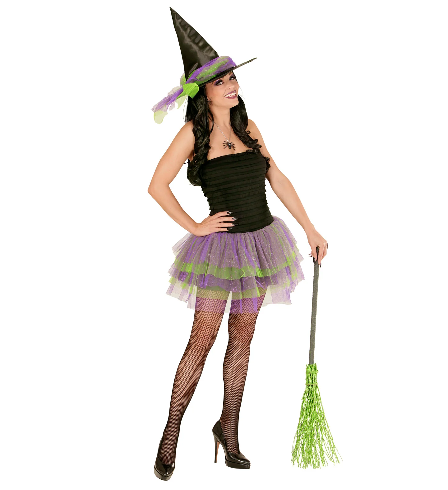 Heksenjurk paars groen dames - Image 2
