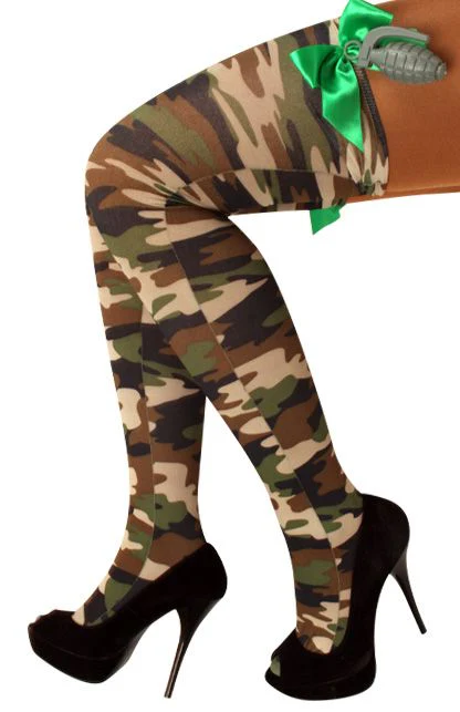 Stay-up kous camouflage strik handgranaat