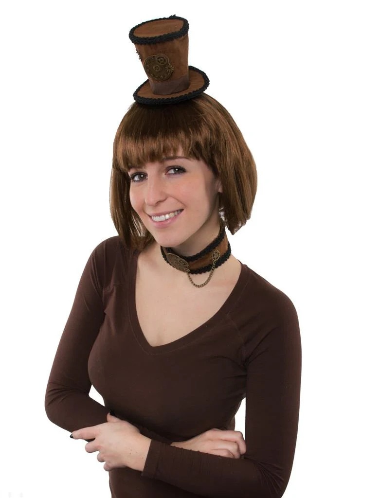 Steampunk verkleed set Victoria 2-dlg
