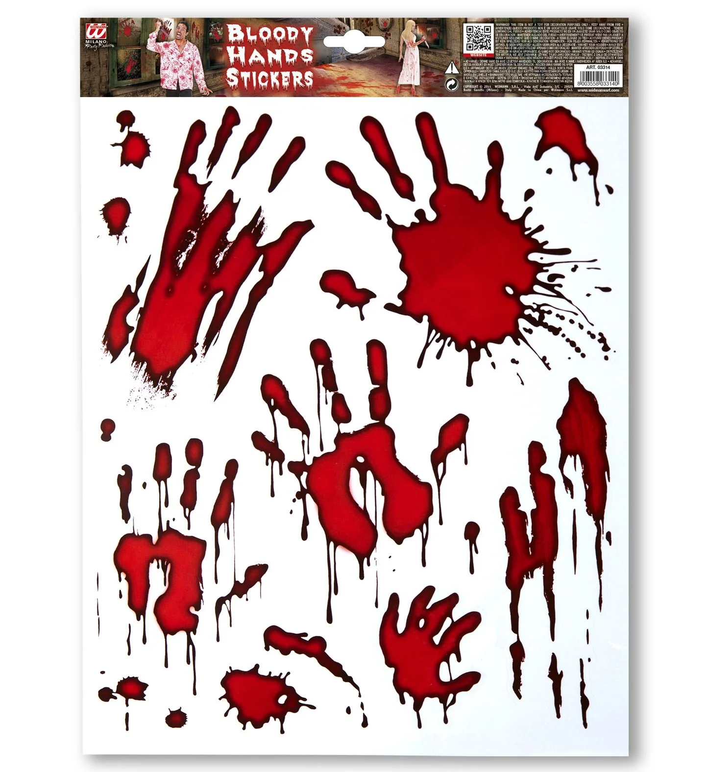 Stickers bloederige hand - Image 3