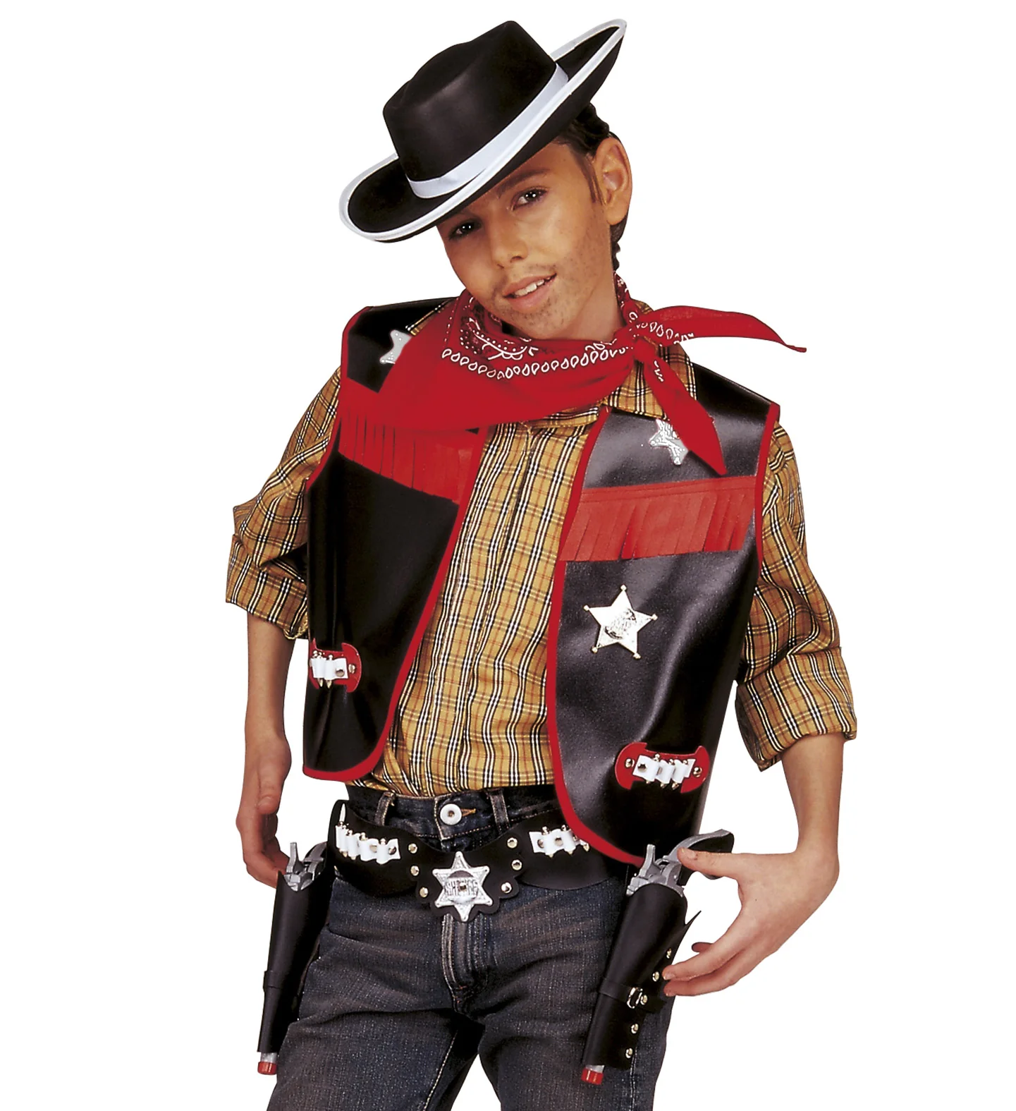 Cowboy verkleedset kind zwart