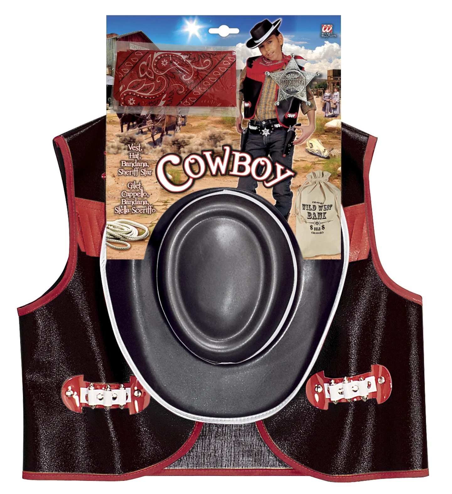 Cowboy verkleedset kind zwart - Image 4