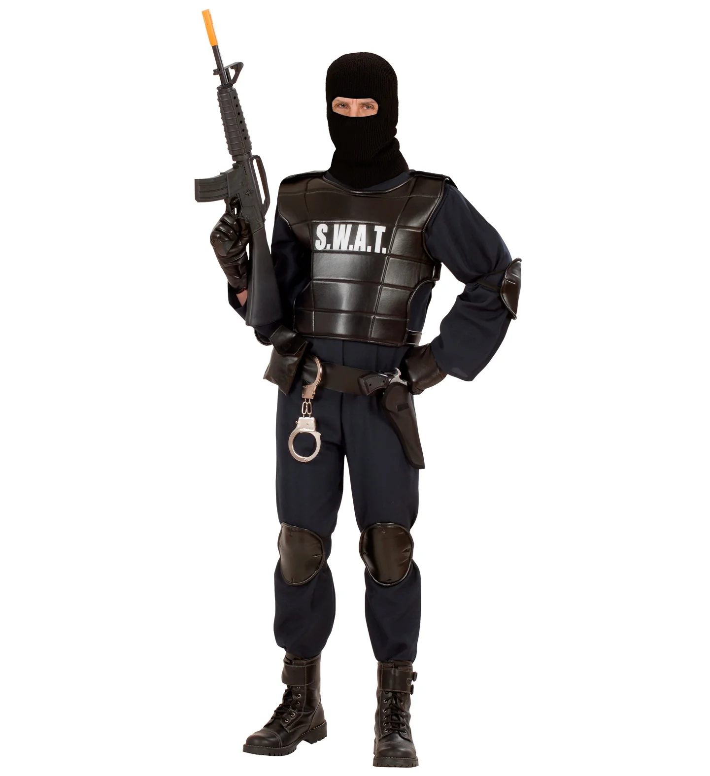 Stoere S.W.A.T. officier pakken