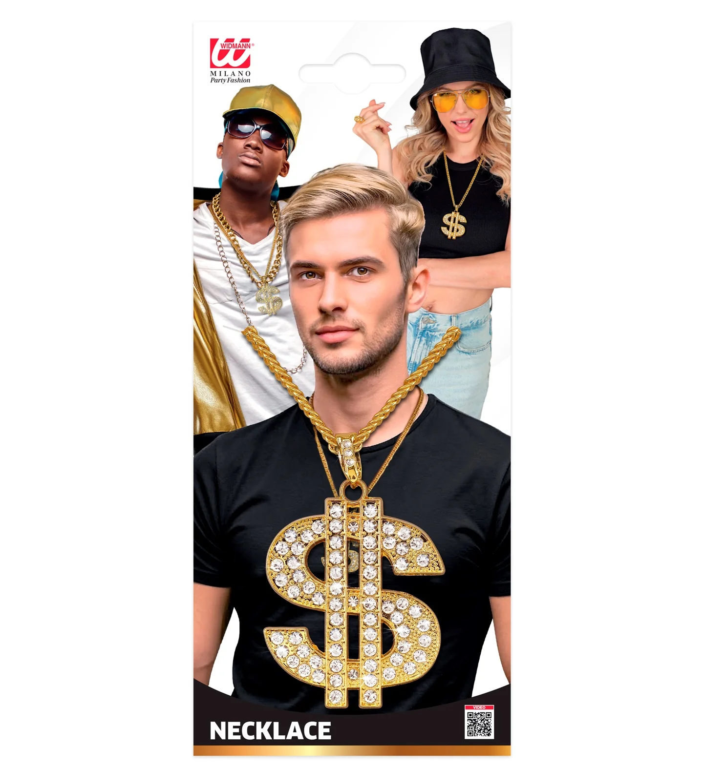Dollarketting strass goud - Image 5